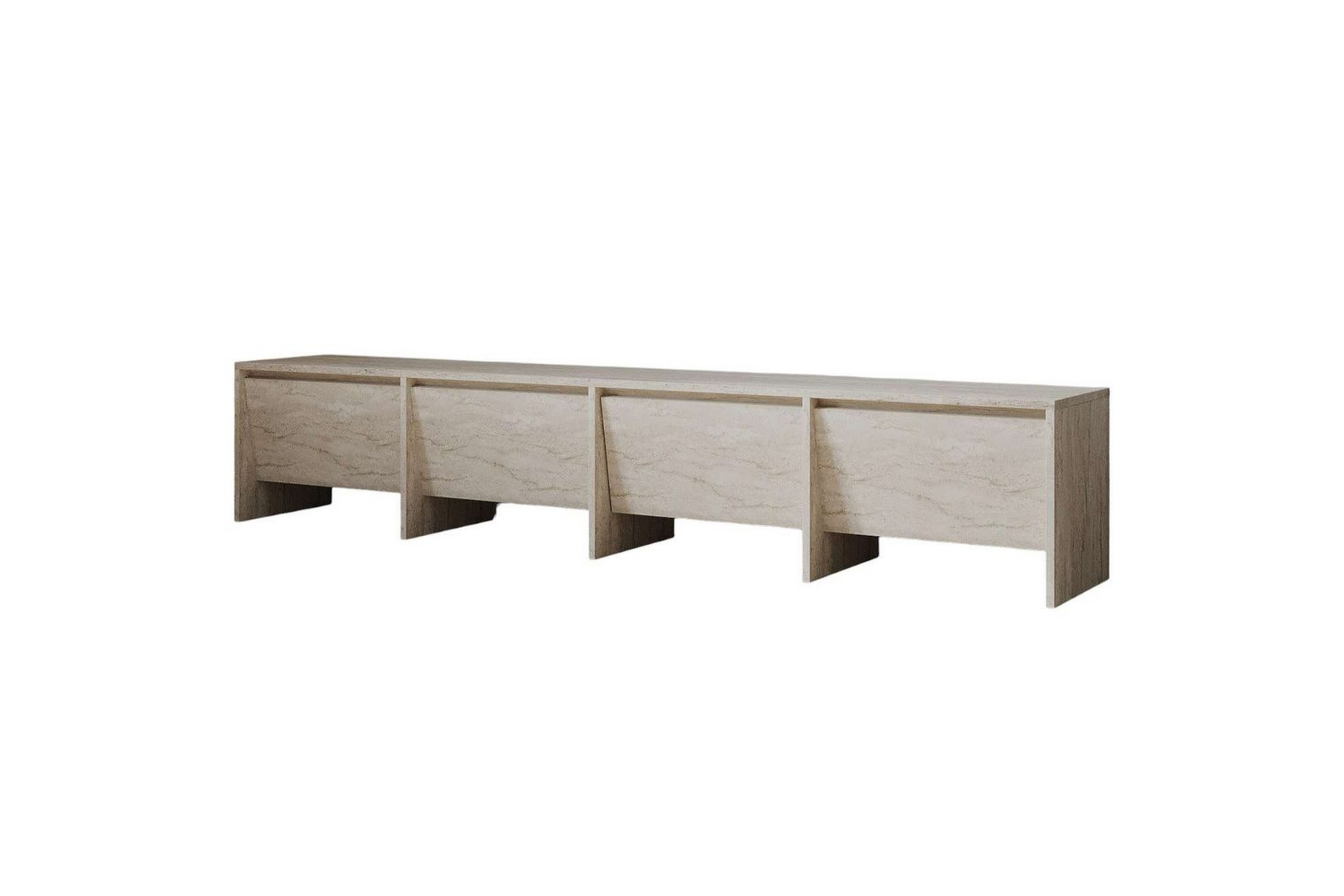 crala tv-bänk 180 cm - travertine