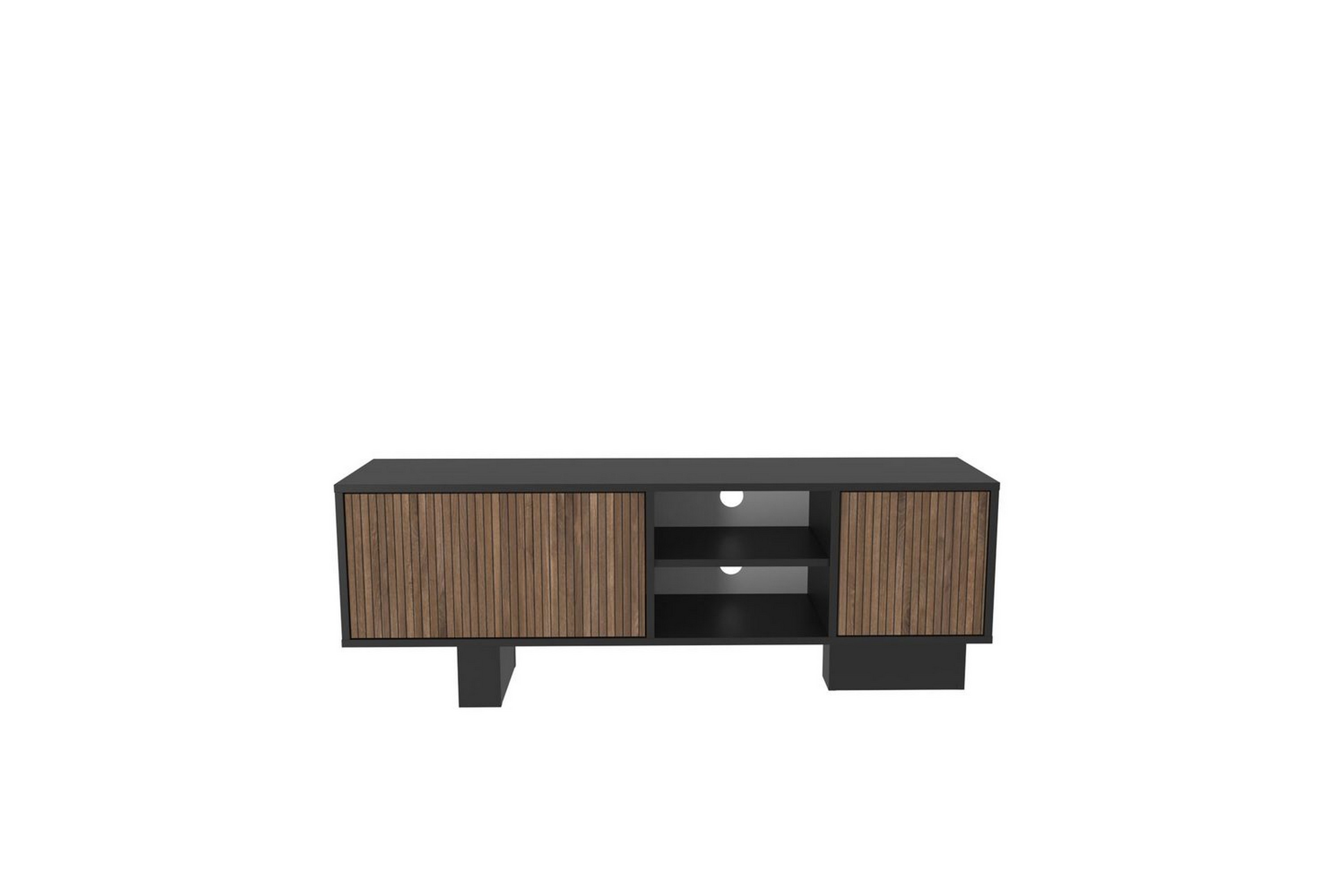 dargaville tv-bänk 150 cm - svart/brun