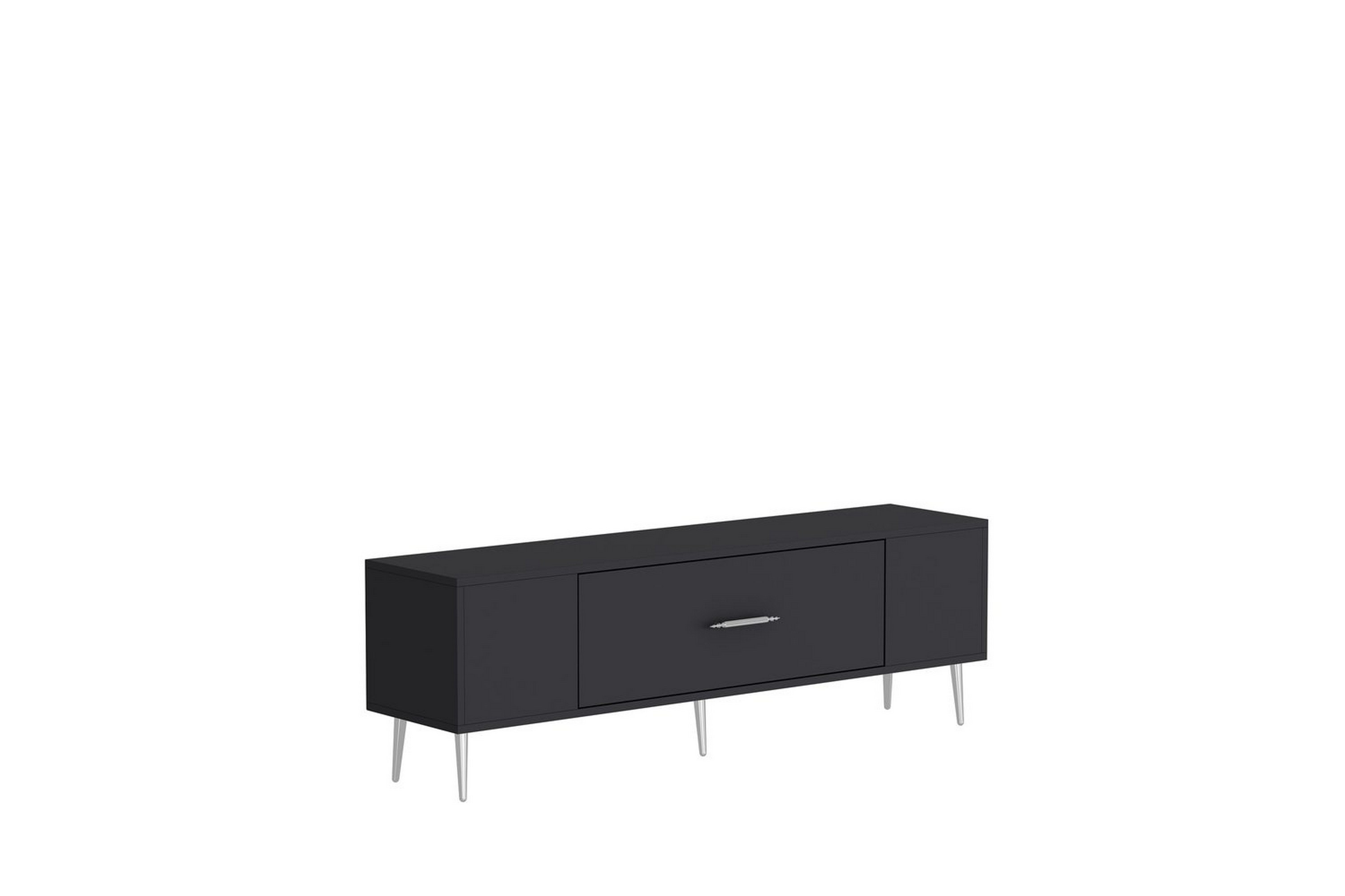 feynor tv-bänk 150 cm - antracit/silver