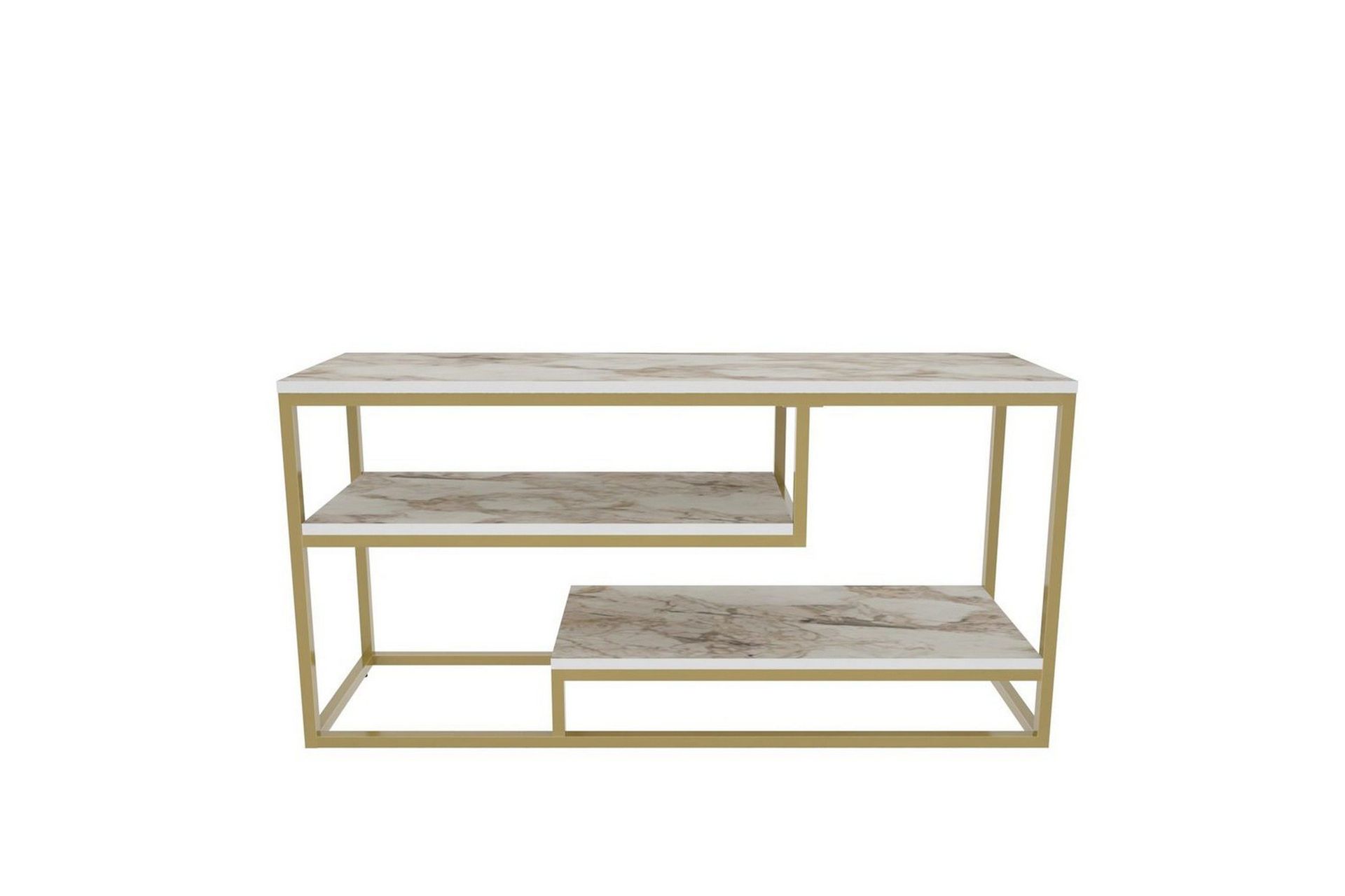 Lorin Tv-b&auml;nk 120 cm - Guld