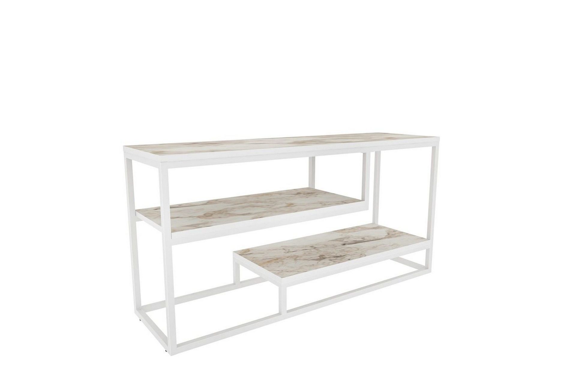 Lorin Tv-b&auml;nk 120 cm - Vit