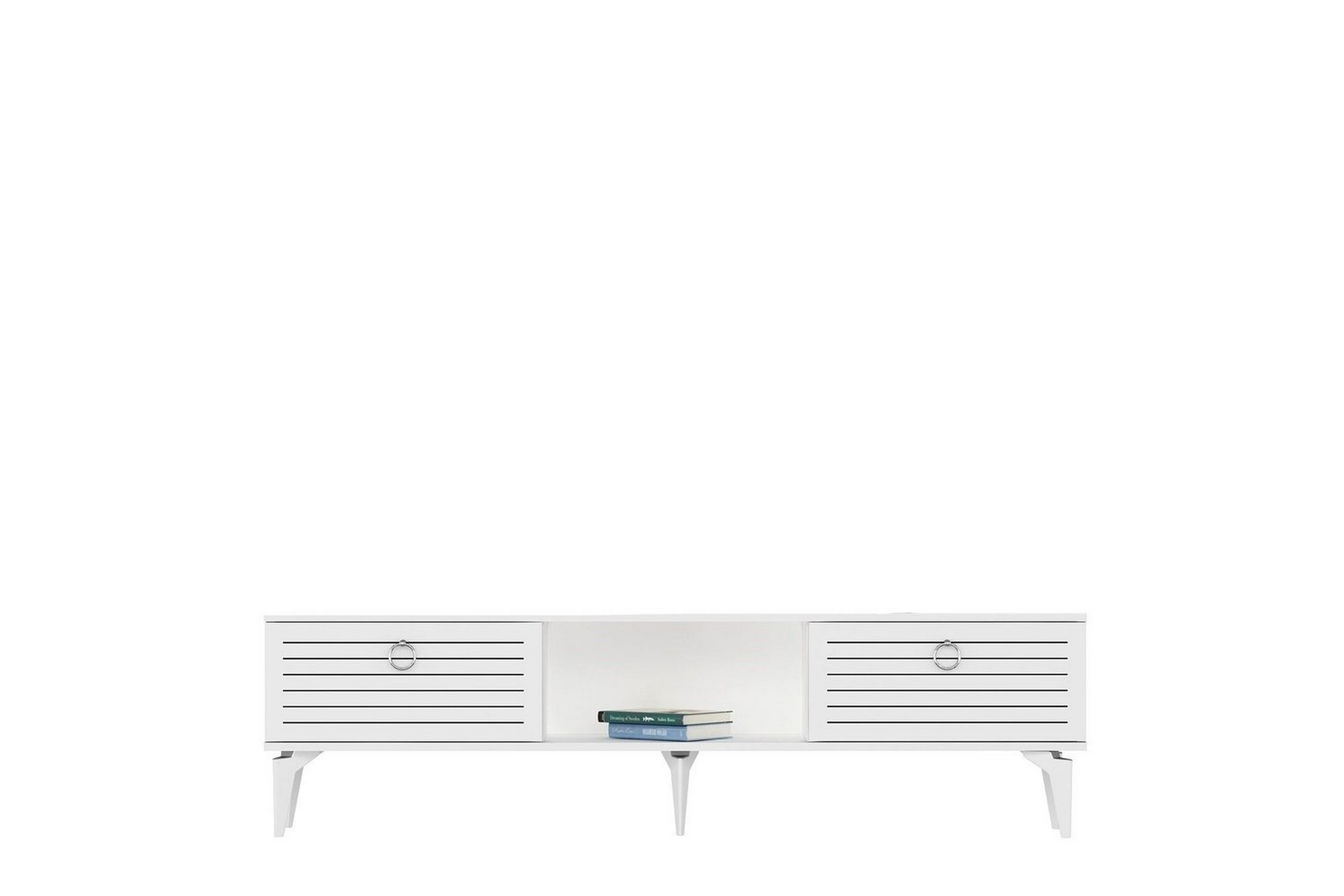 mula tv-bänk 150 cm - vit