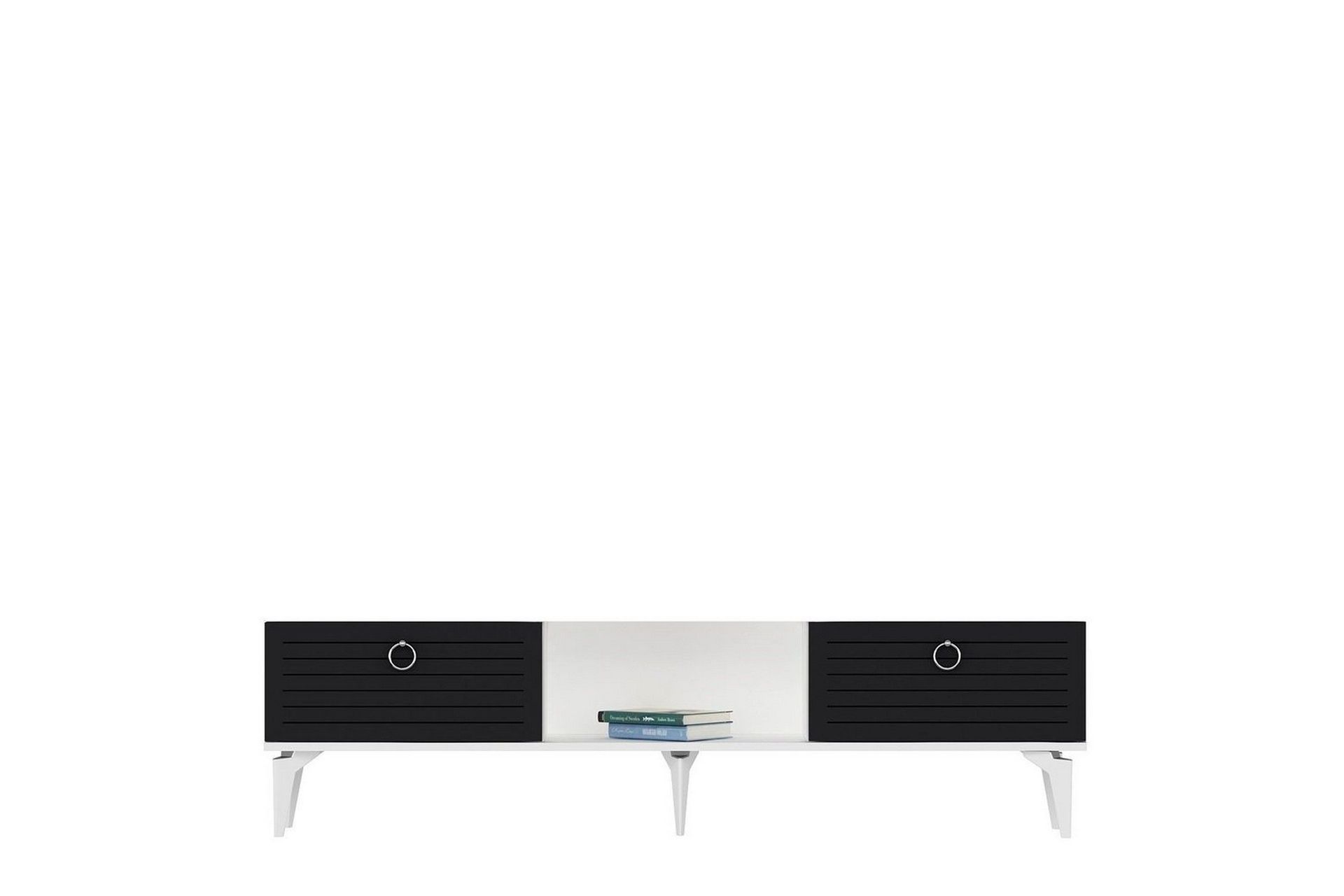 Mula Tv-b&auml;nk 150 cm - Vit/Antracit