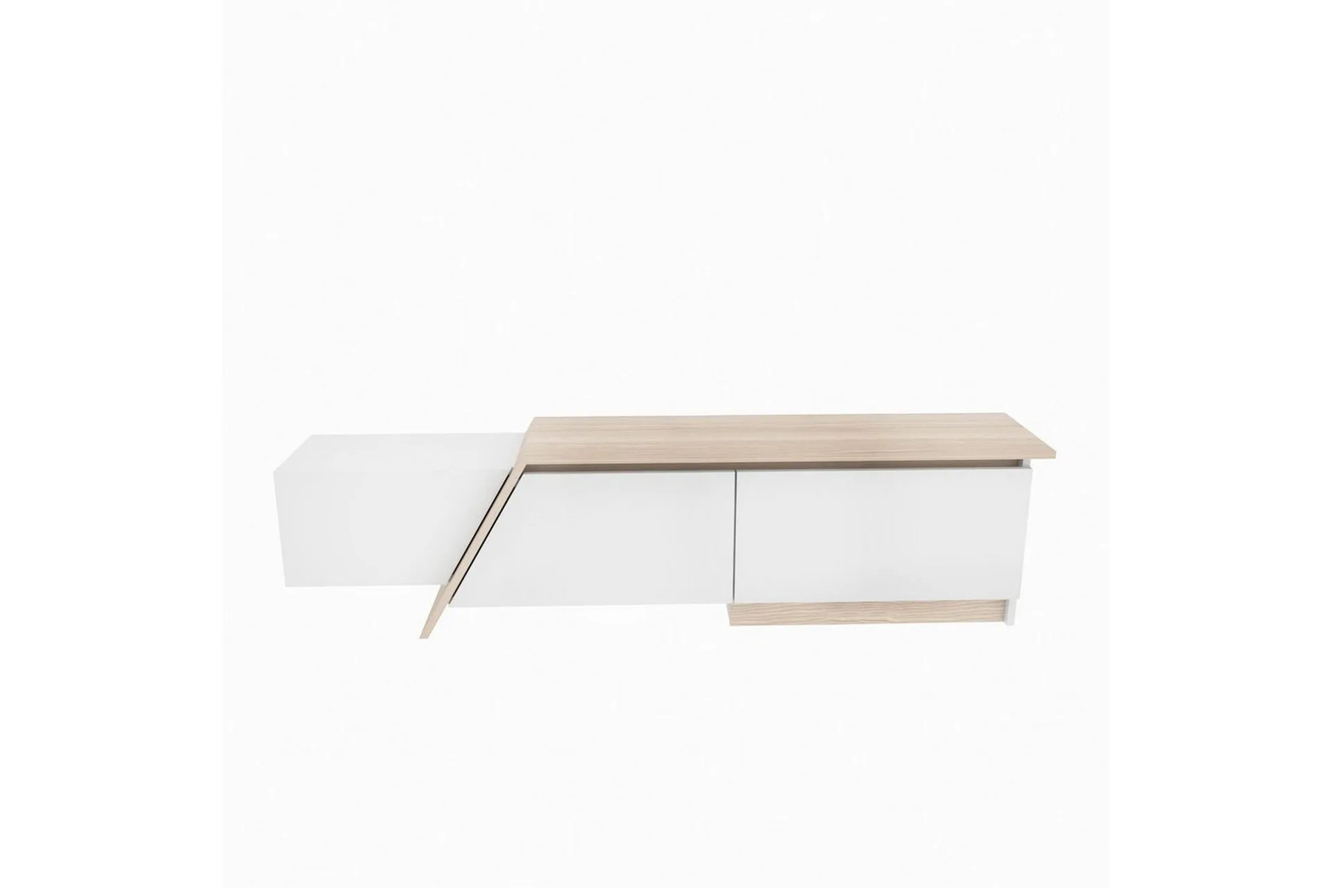 tavros tv-bänk 180 cm - vit