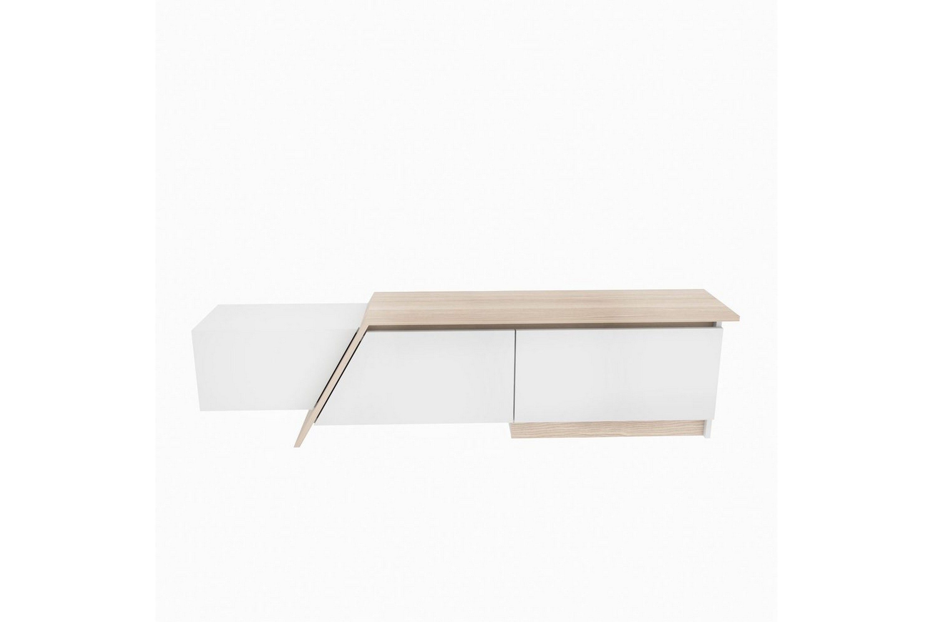 tavros tv-bänk 180 cm - vit