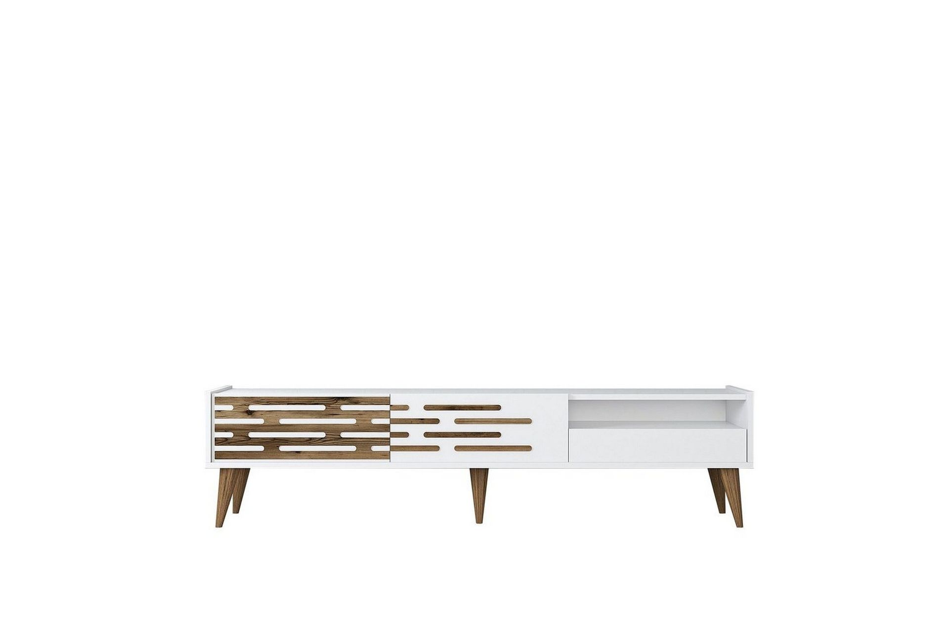Valensiya Tv-b&auml;nk 180 cm - Vit