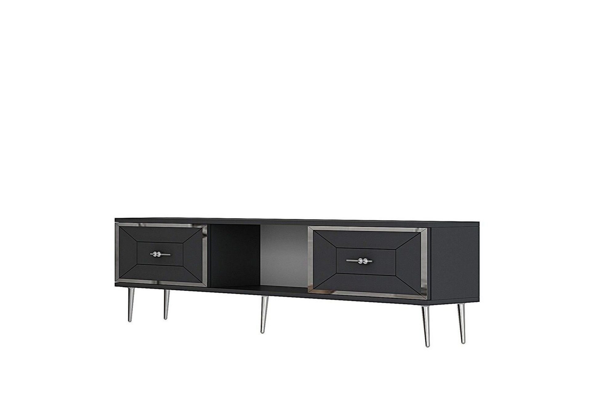 Virdel Tv-b&auml;nk 150 cm - Antracit/Silver