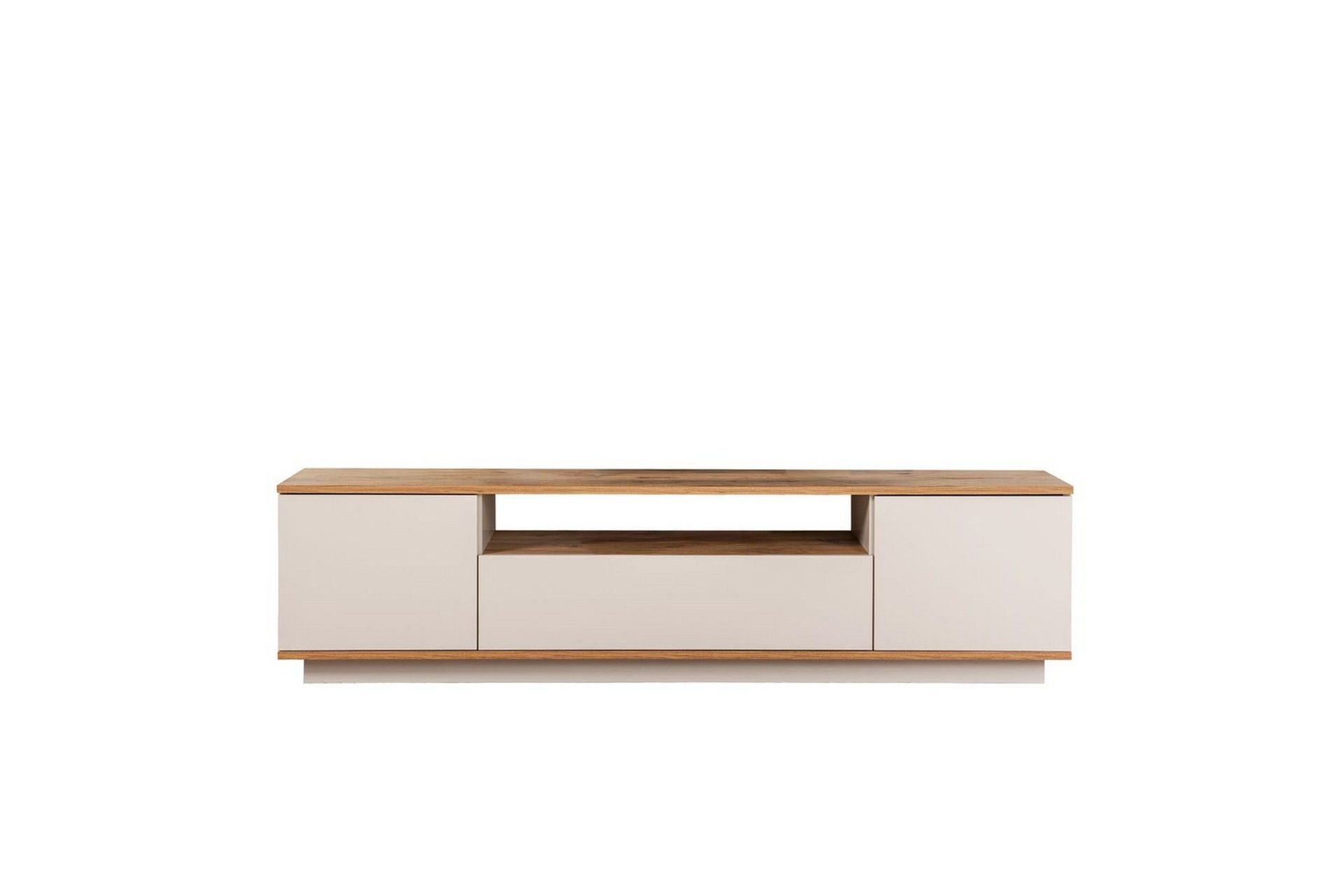 Meni Tv-b&auml;nk 180 cm - Natur/Gul