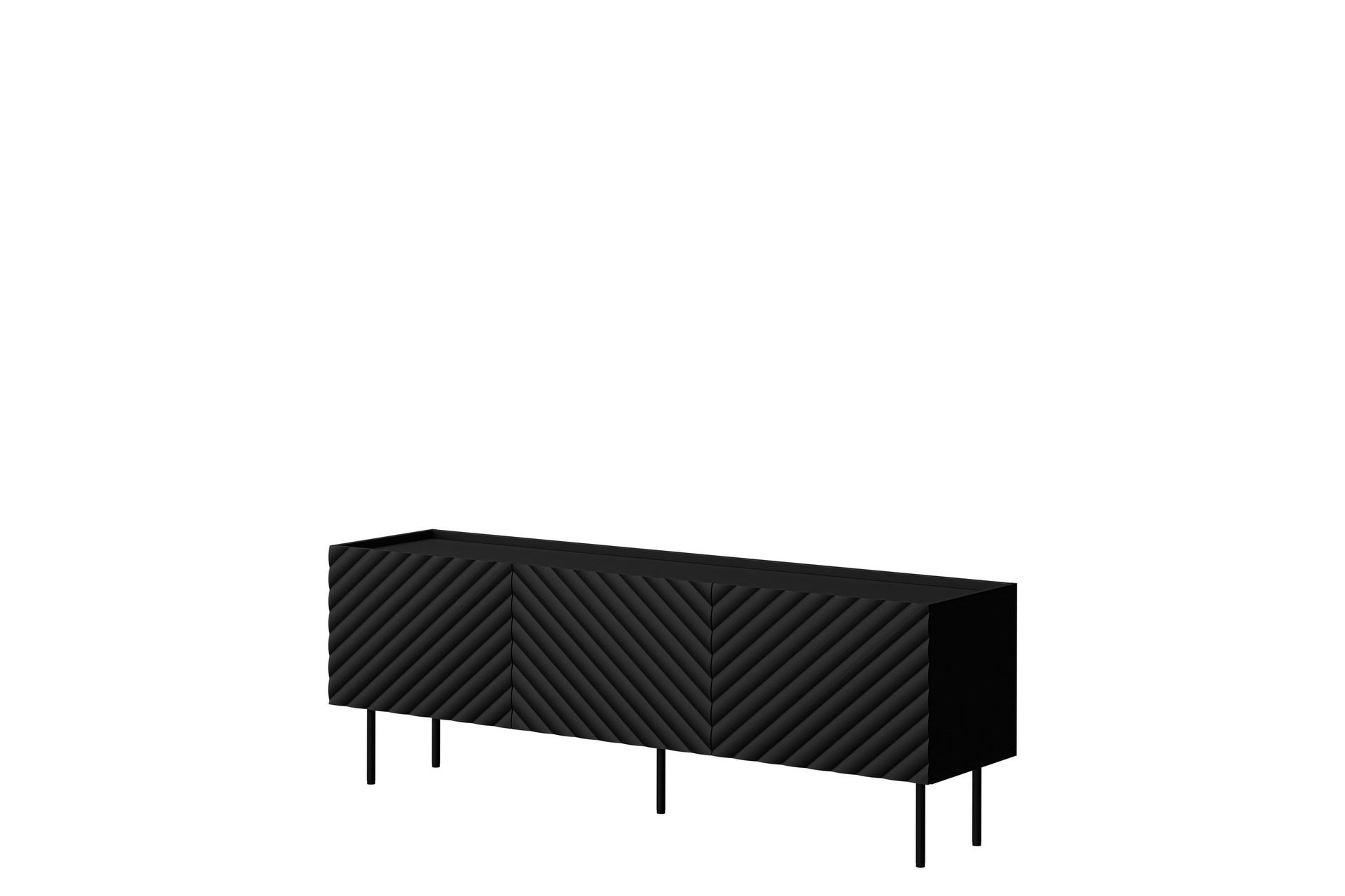 Munkedal Tv-b&auml;nk 166 cm - Svart