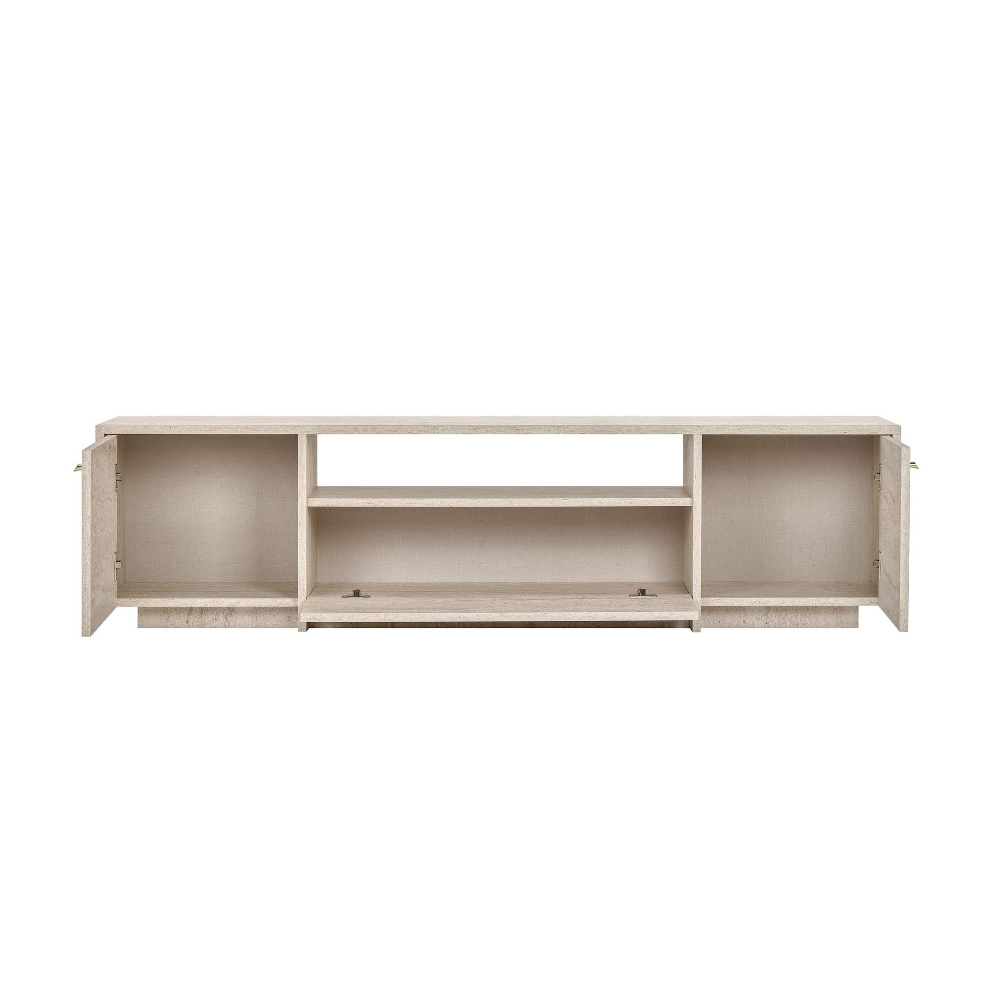 Nover TV-bänk 180x46x35 cm - Travertin