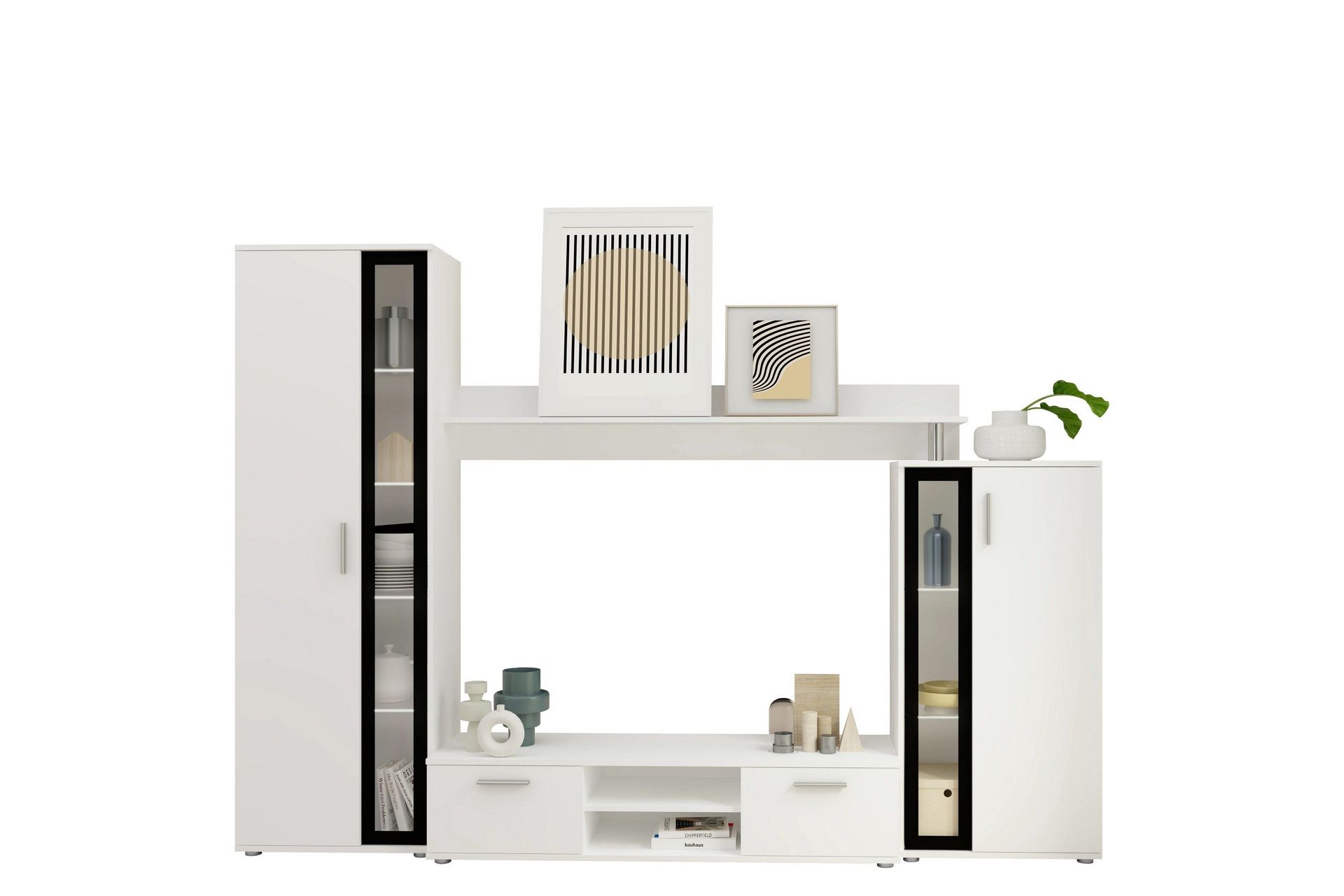 Olerum Tv-möbelset 256x40 cm - Vit