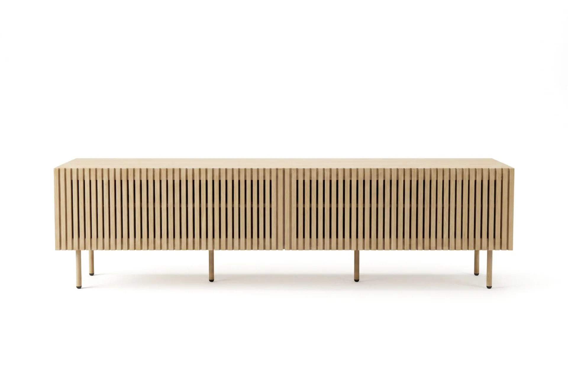 Peyra Ribbad Tv-b&auml;nk 200 cm - Natur