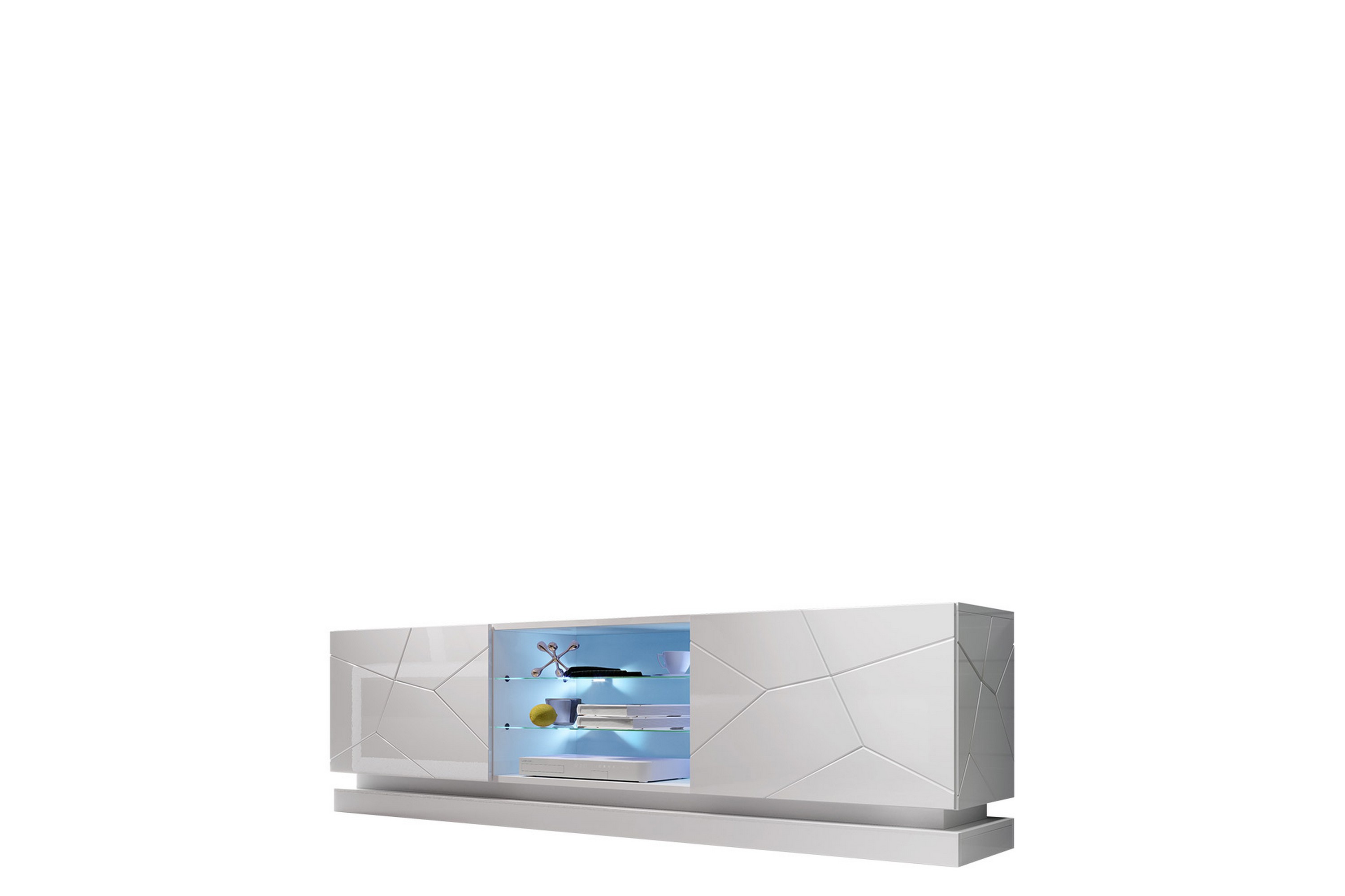 Qiu Tv-bänk 200 cm Vit