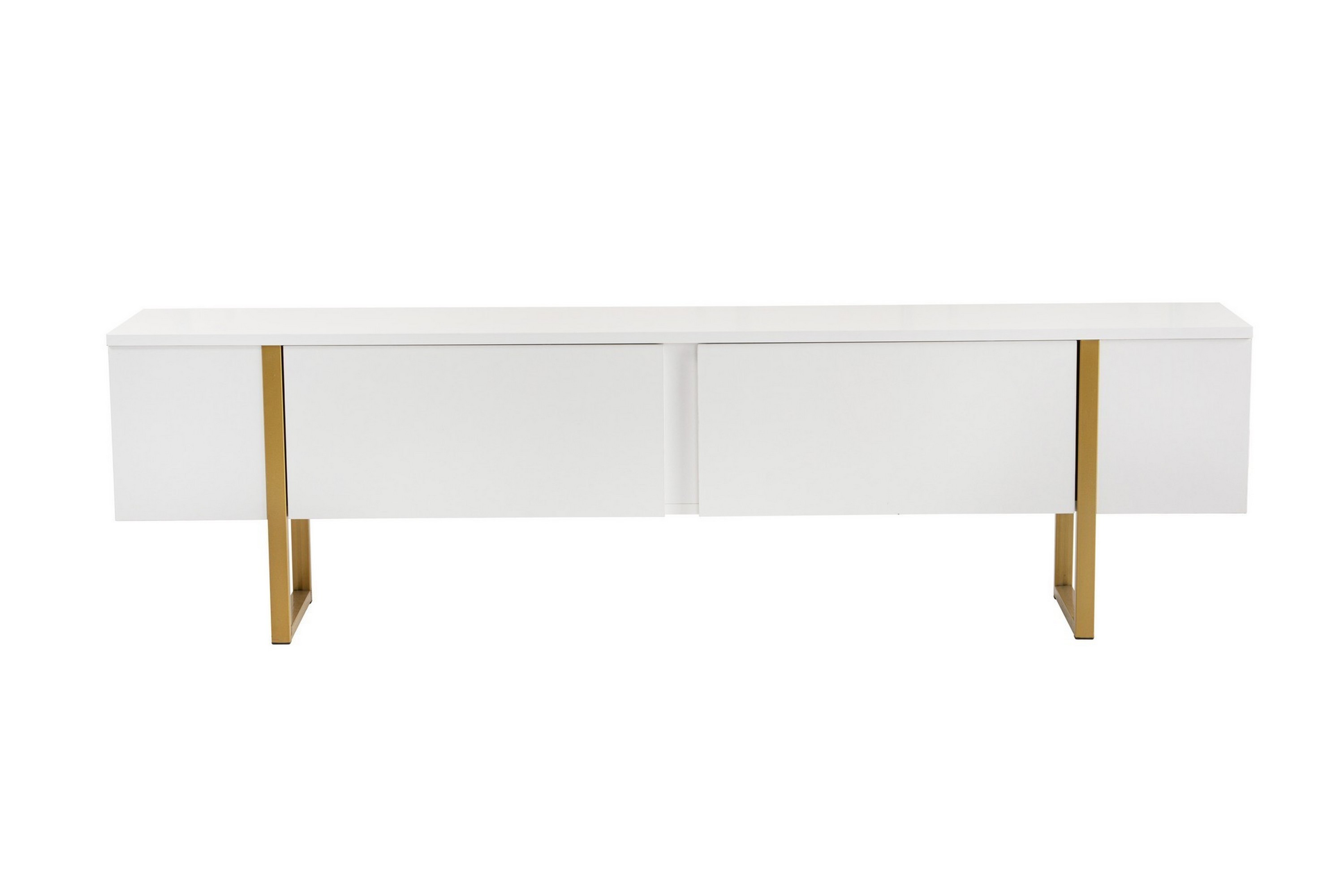 Serenity Tv-bänk 180x30 cm Vit/Guld