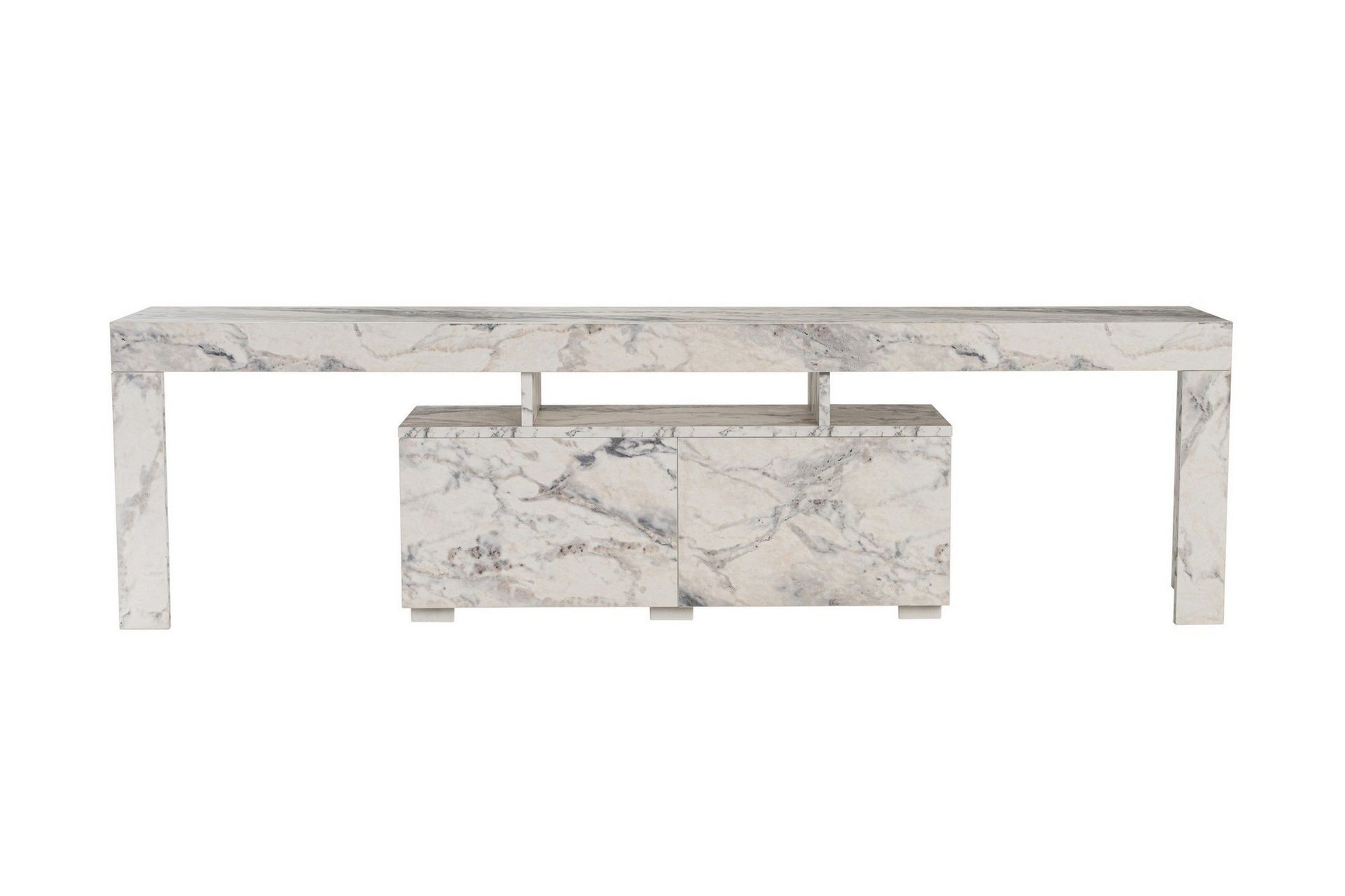 Shanah Tv-bänk 180x31 cm - Marmor/Beige