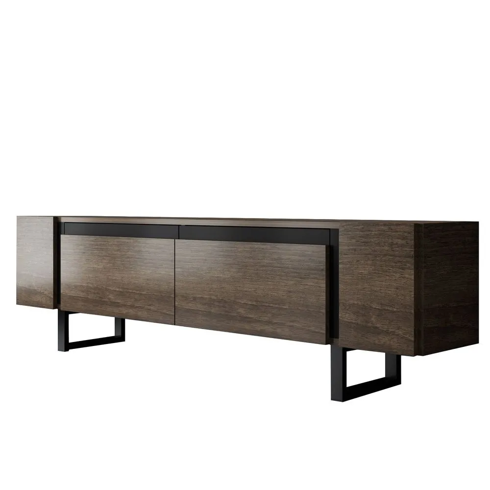 sozi tv-bänk 180 cm - svart