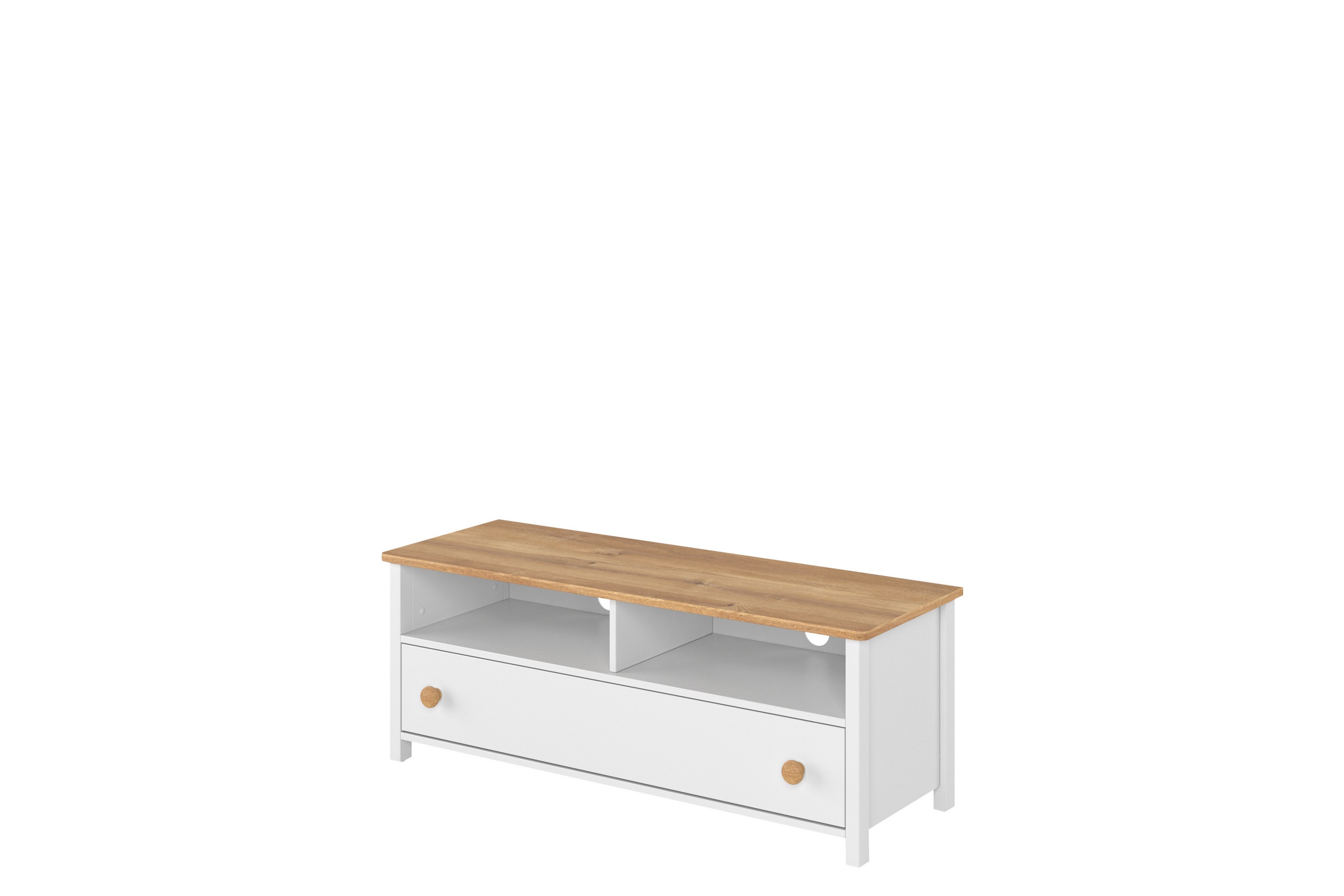 storys tv-bänk 120x42 cm - vit