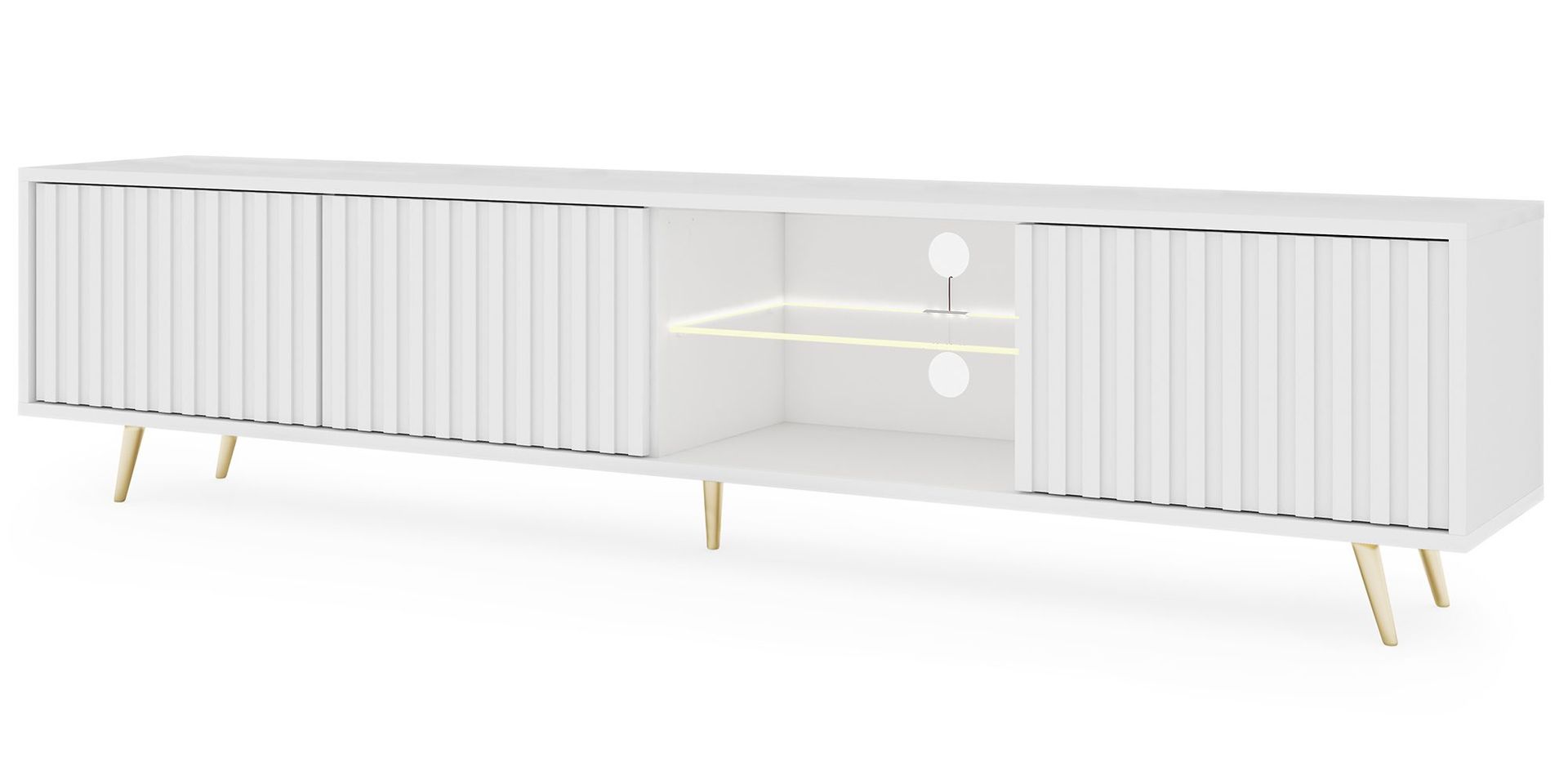 Tapas Tv-b&auml;nk 175 cm - Vit