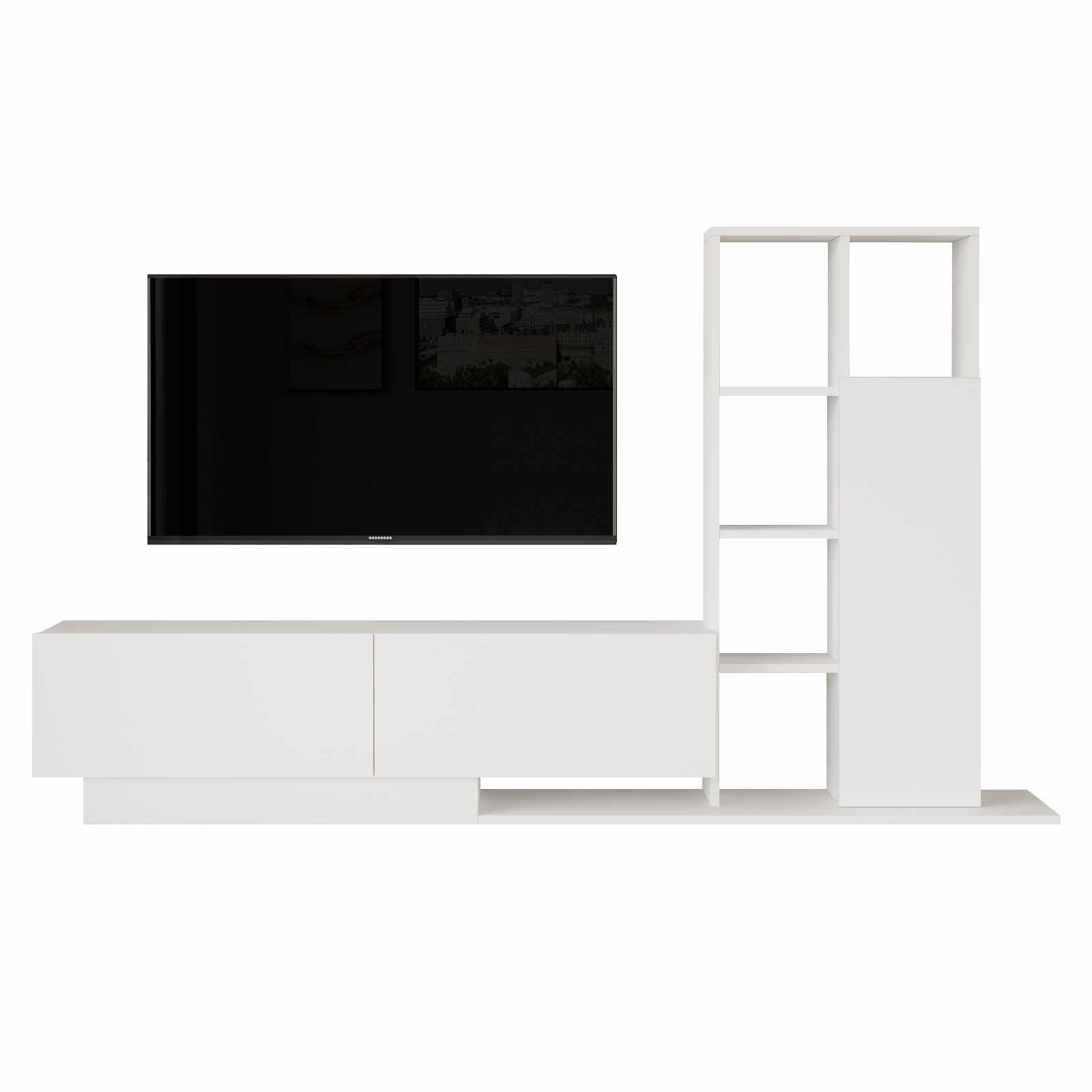 Tavren TV-bänk 201,2x123,6x29,5 cm - Vit