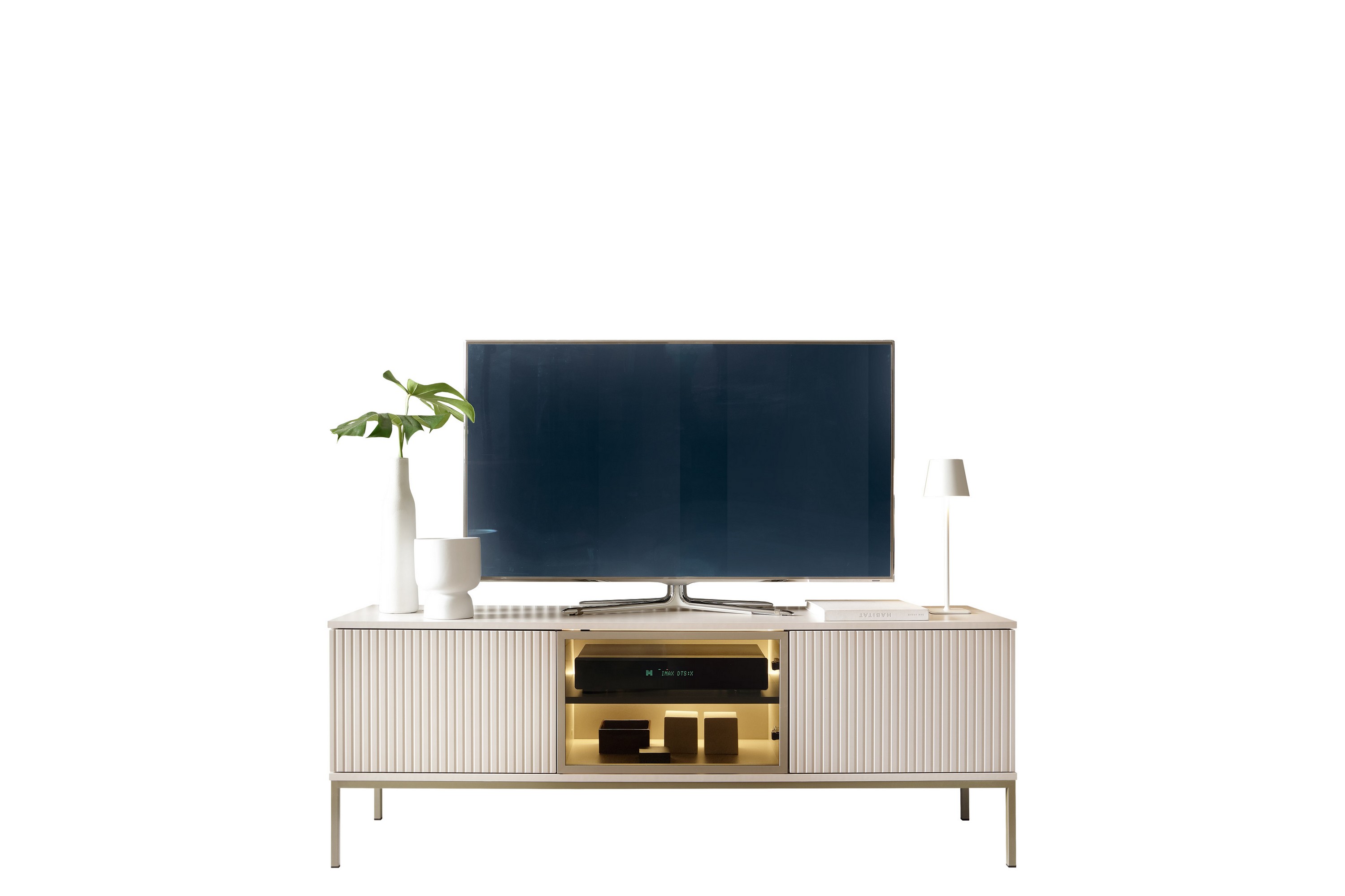 tenorio tv-bänk 154 cm - beige