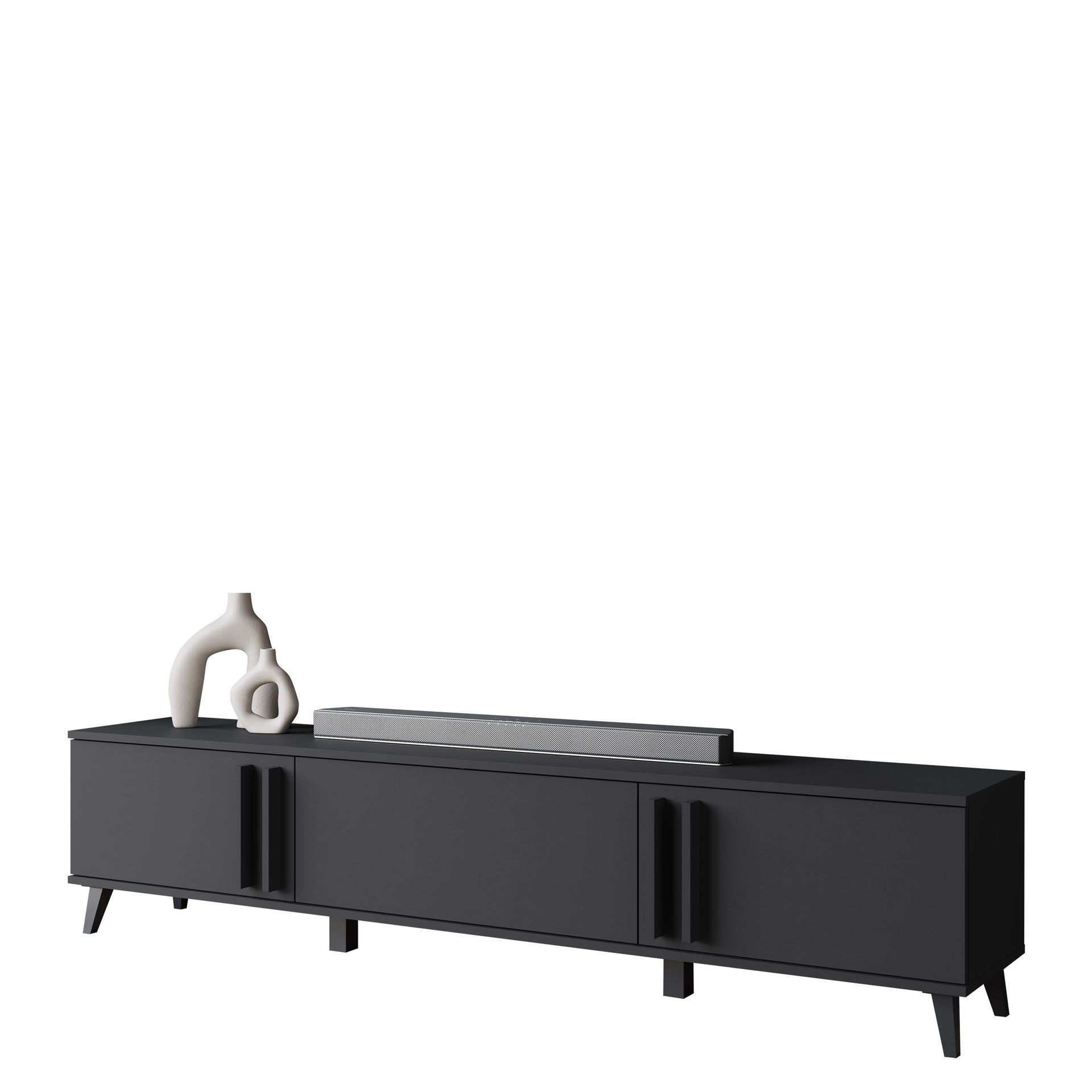 Torvos Tv-b&auml;nk 180 cm - Svart