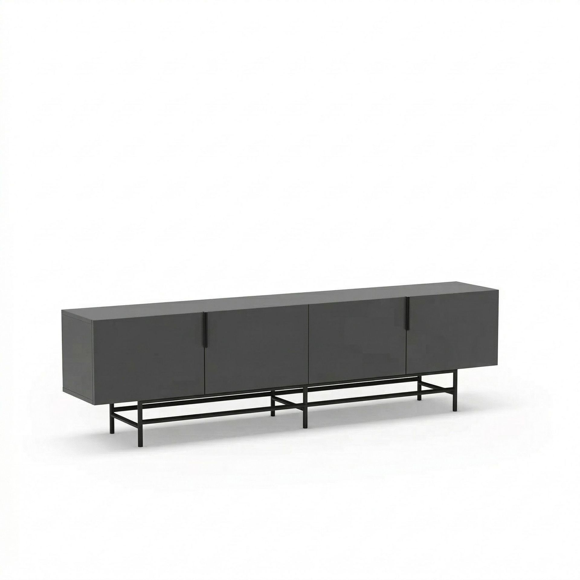 Truvia TV-bänk 200x55x35 cm - Antracit/Svart
