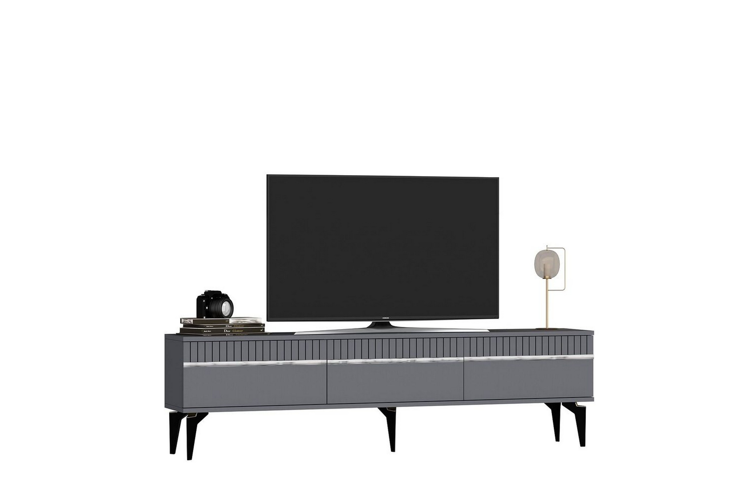 tv-bänk defneia antracit / argentu - antracit / argentu