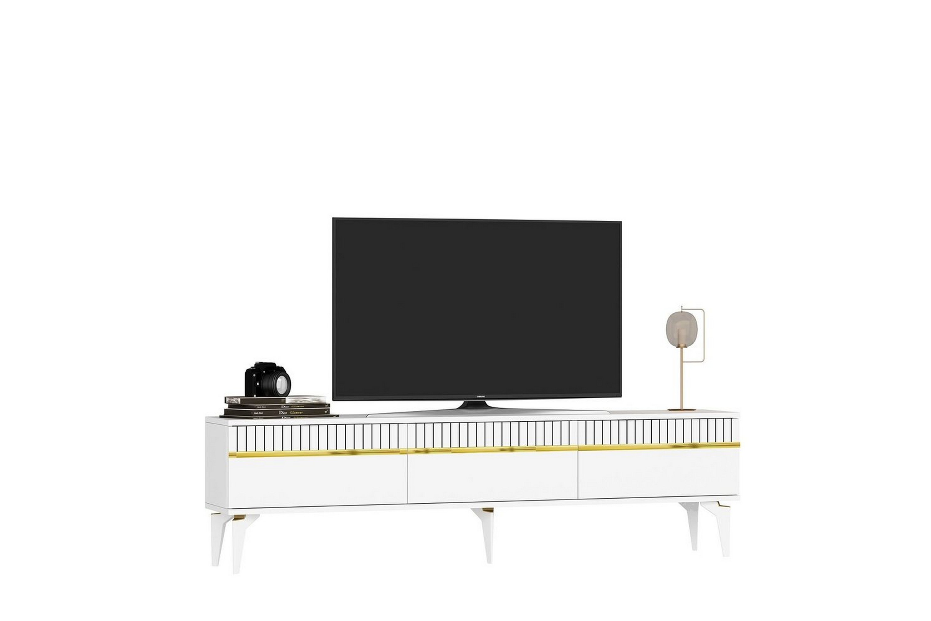 tv-bänk defneia vit / rany - vit / rany