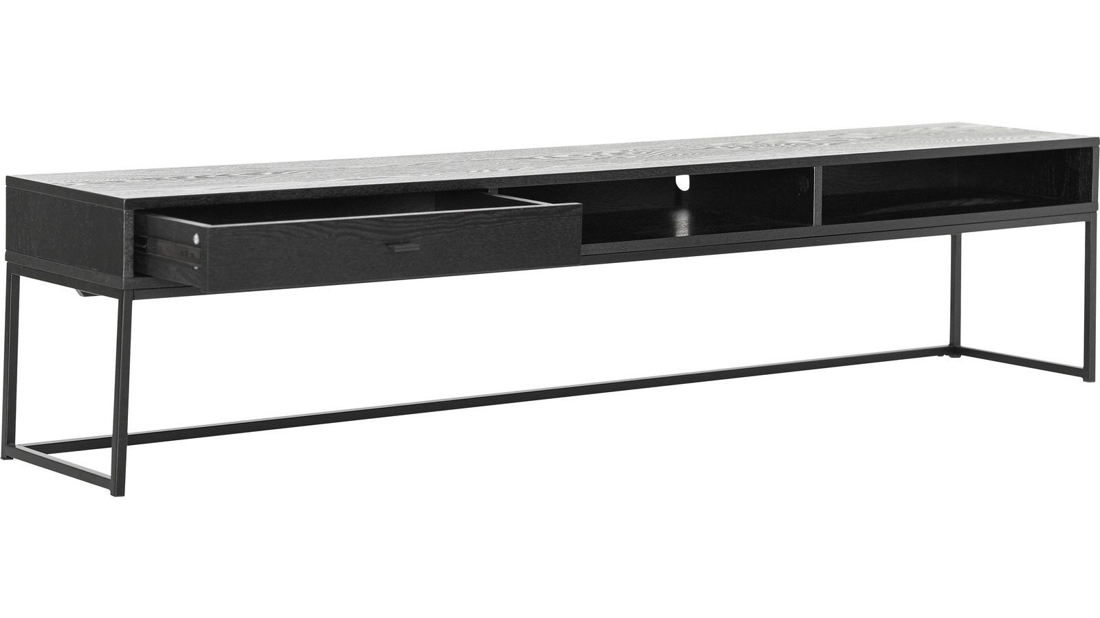 TV-bänk Eiknor 180 cm - Svart ask
