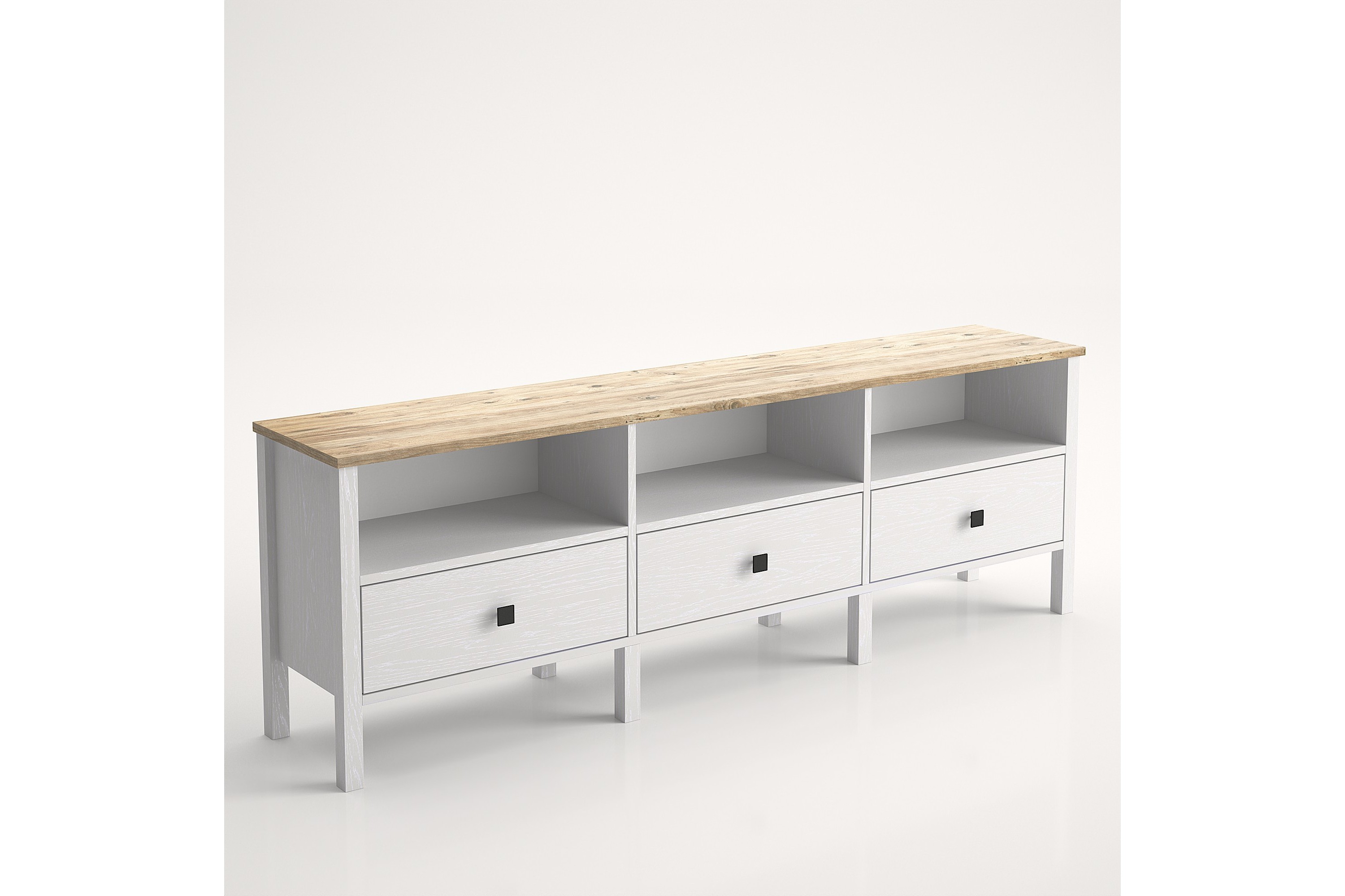 Tv-bänk Elspet 180 cm Brun/Vit