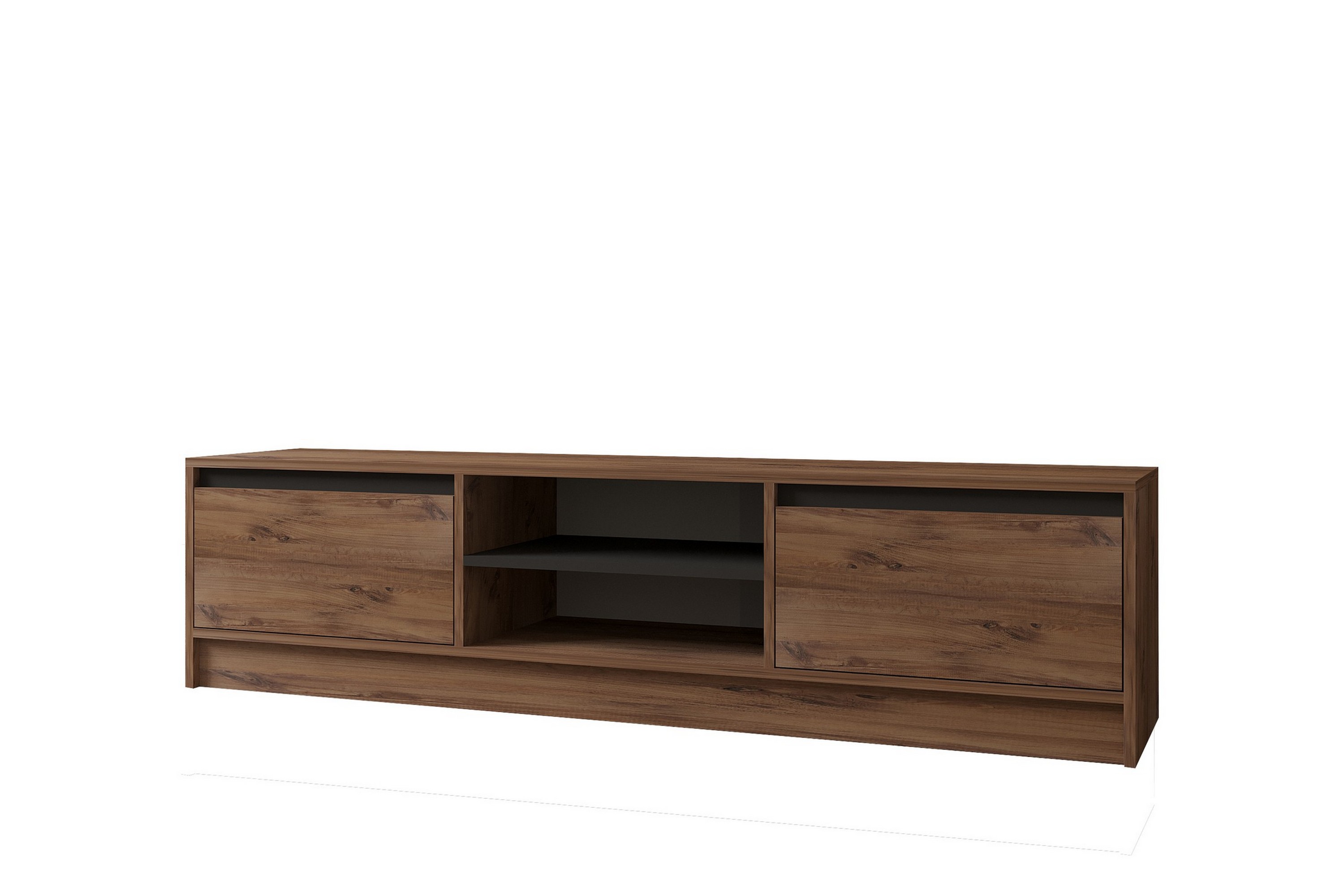 tv-bänk isil 180 cm - brun/antracit