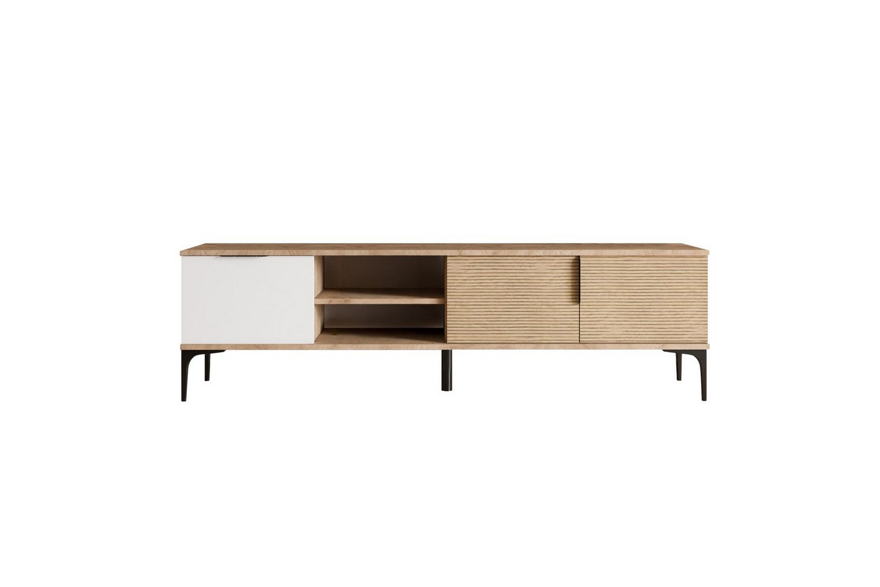 tv-bänk kunar vit / ek - vit / ek