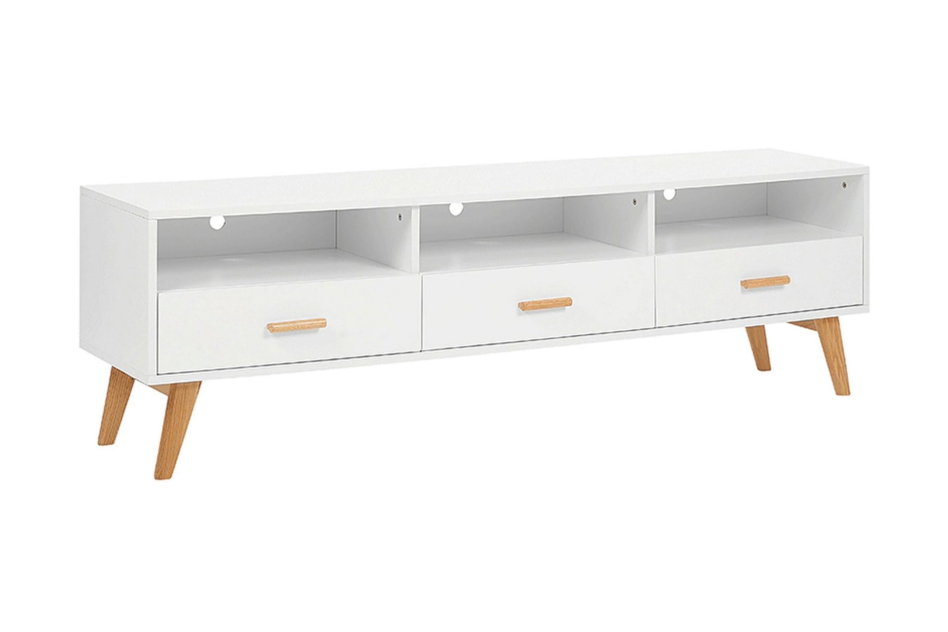 Alfambra TV-b&auml;nk 180 cm - Vit