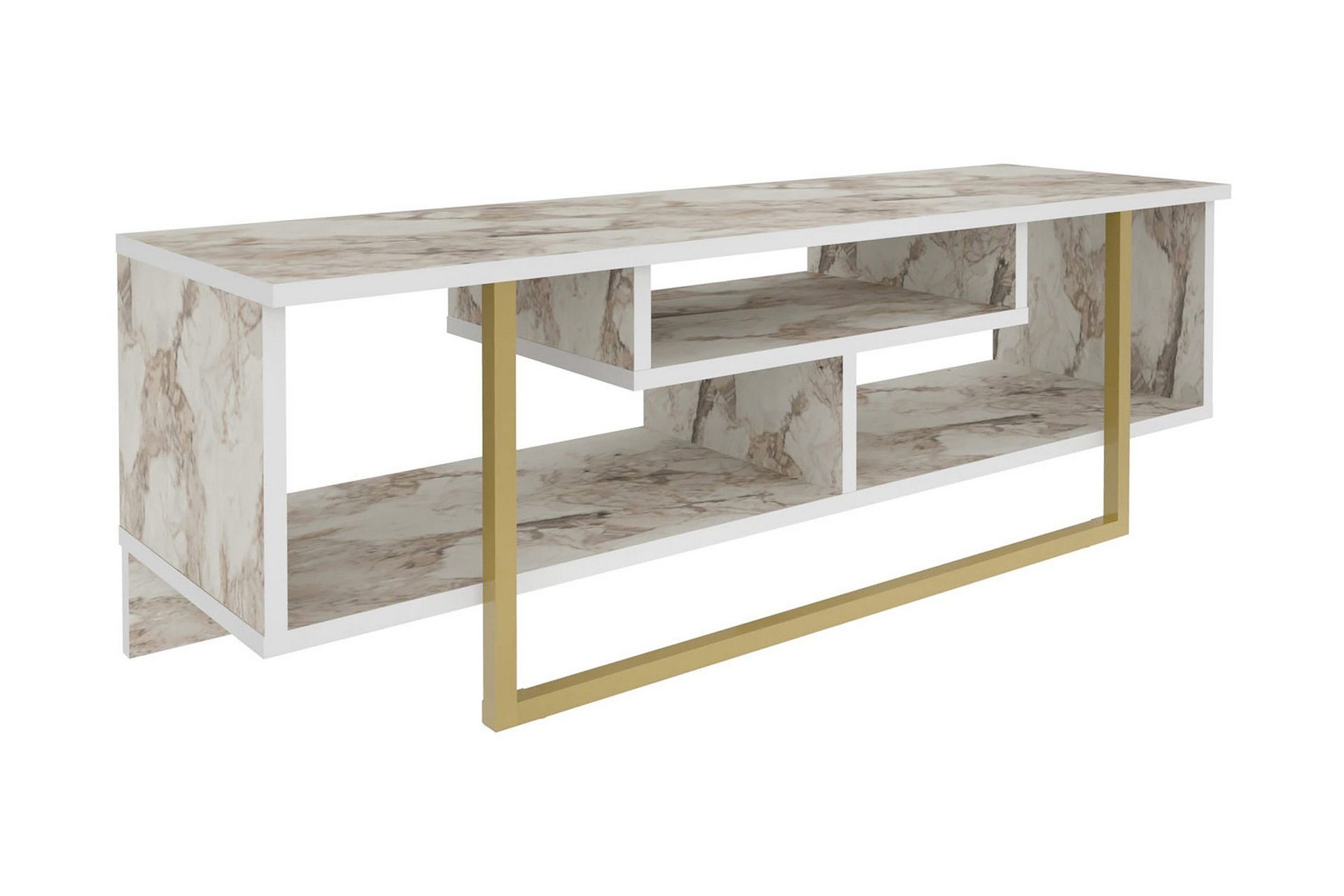 andifli tv-bänk 120x40,2 cm - vit