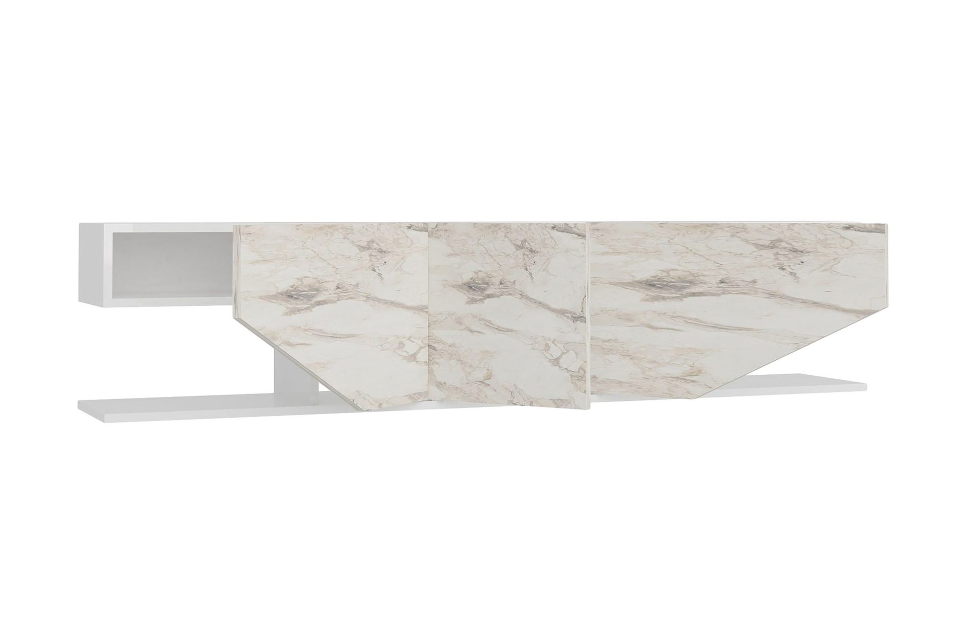 andifli tv-bänk 180x45 cm - vit