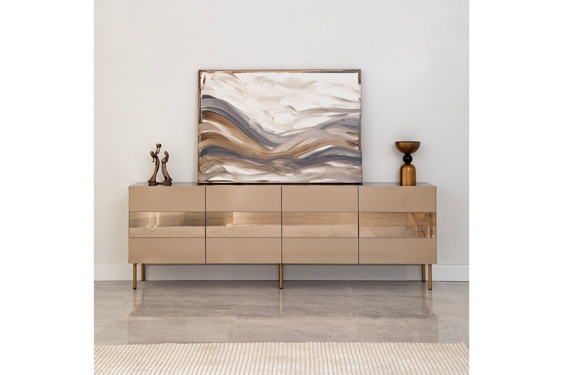 Arioch Tv-b&auml;nk 180 cm - Brons