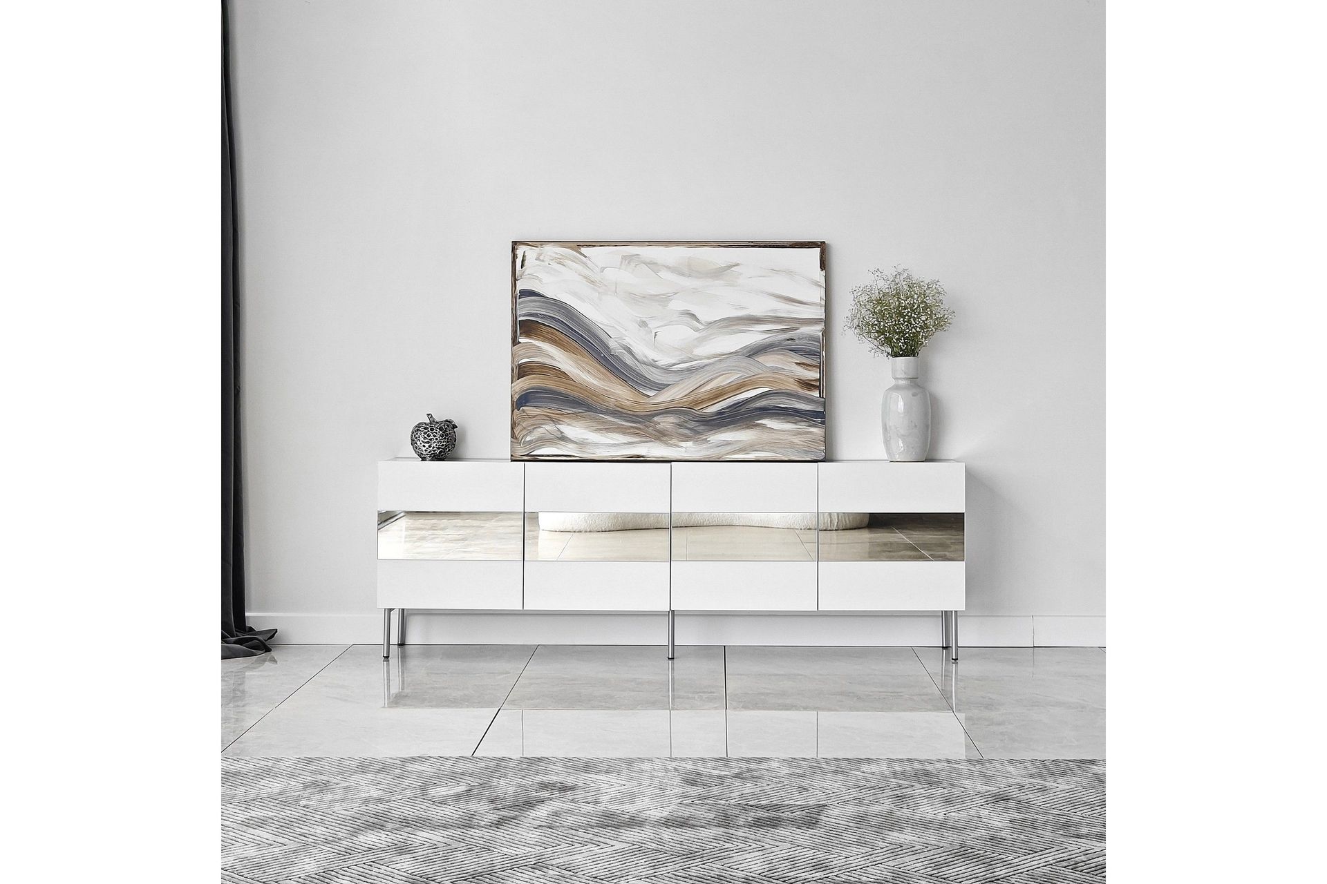 Arioch Tv-b&auml;nk 180 cm - Silver