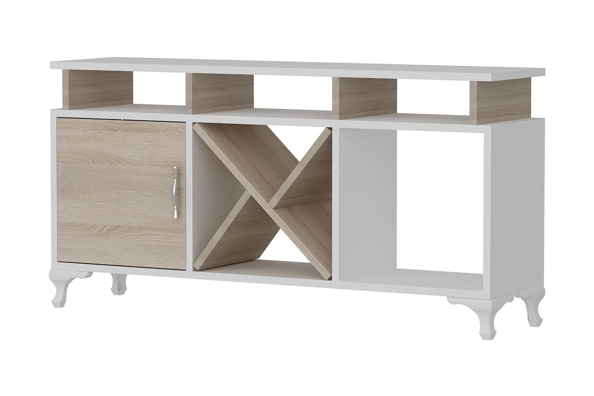 Ayaze Tv-b&auml;nk 120 cm - Vit