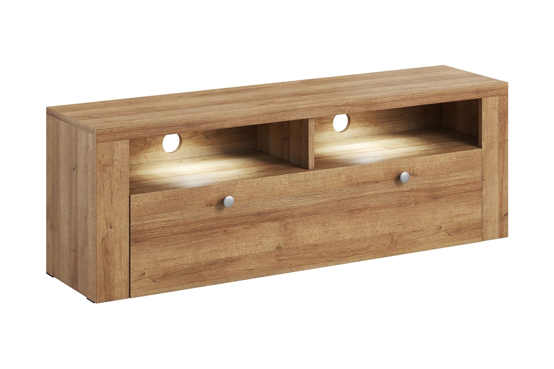 cicely tv-bänk 140 cm - trä/natur