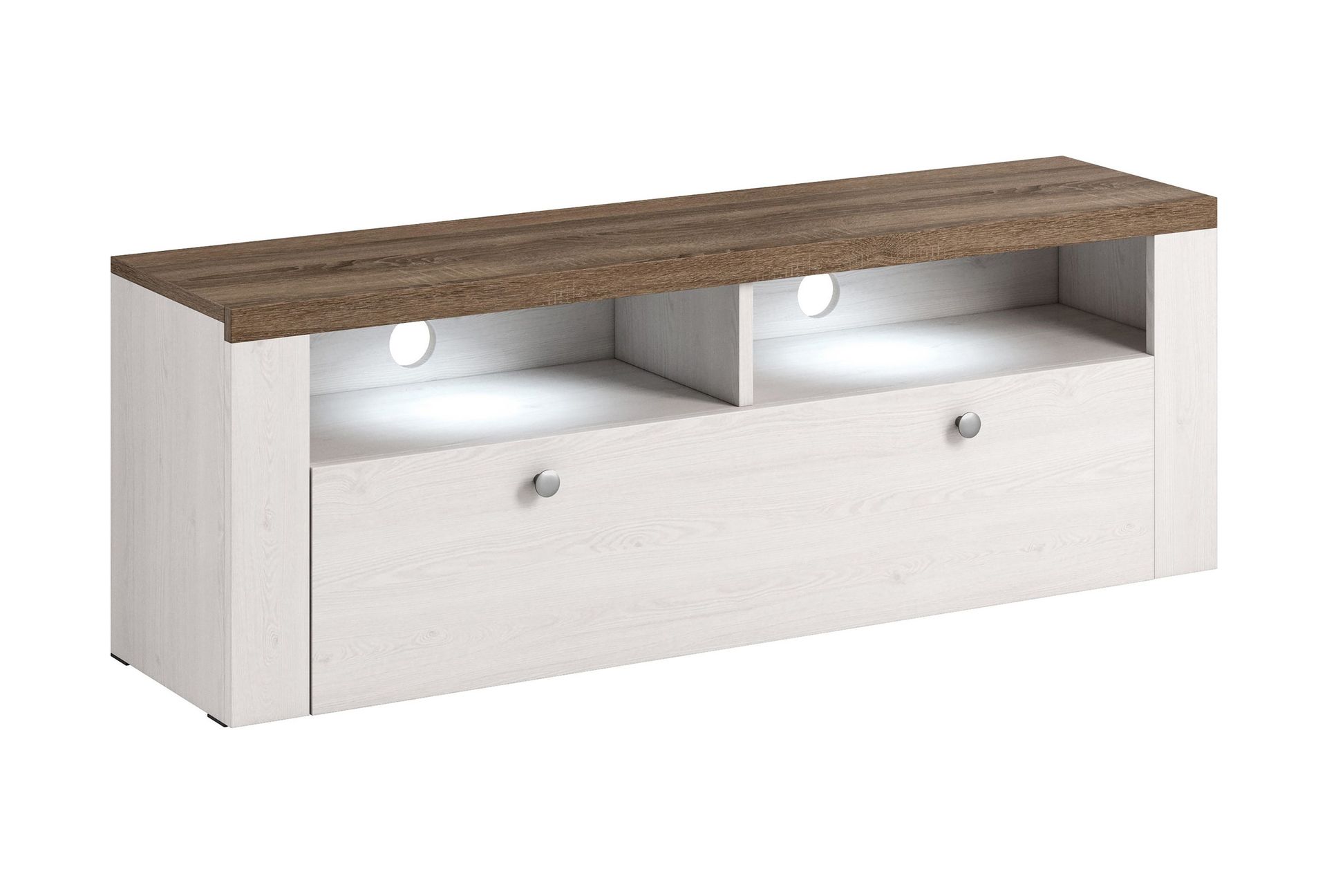 Cicely TV-b&auml;nk 140 cm - Vit