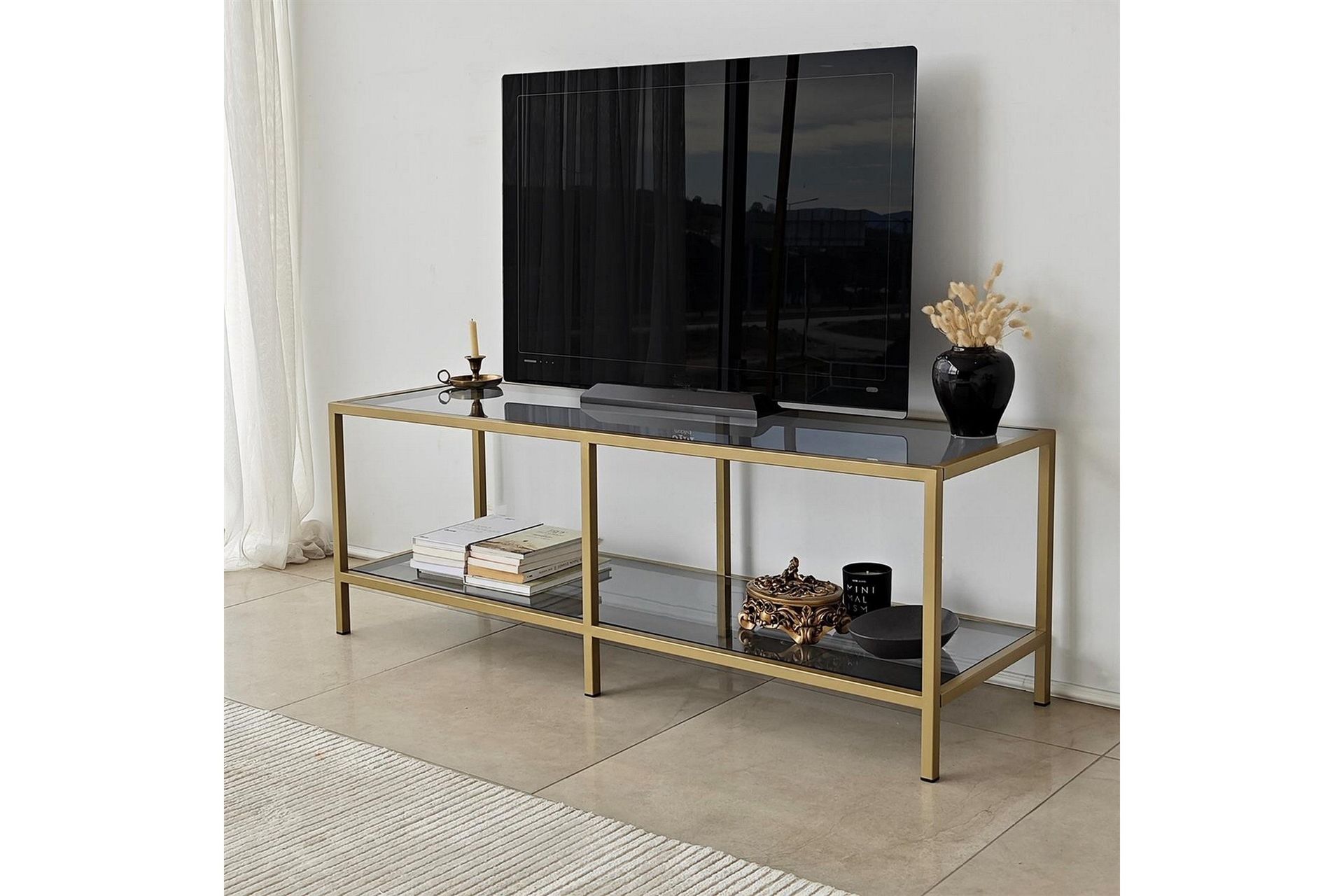 Condurso Tv-b&auml;nk 130 cm - Guld