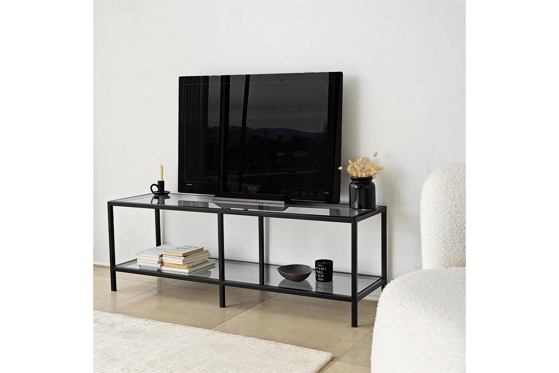 Condurso Tv-b&auml;nk 130 cm - Svart