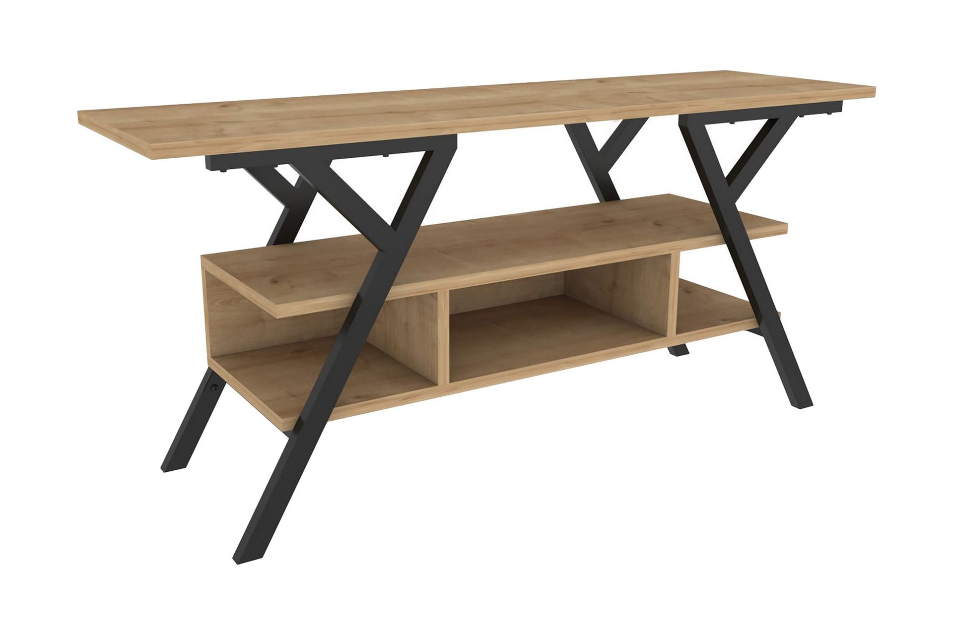 desgrar tv-bänk 120x55 cm - svart