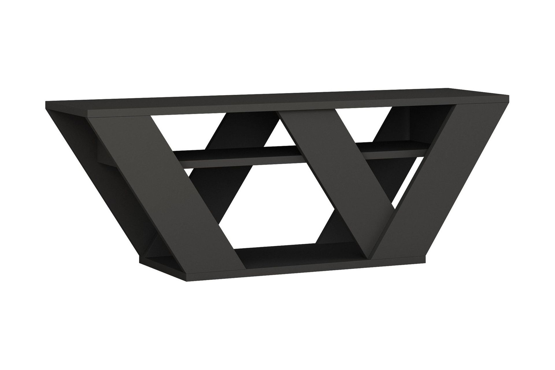 homitis tv-bänk 110 cm - mörkgrå