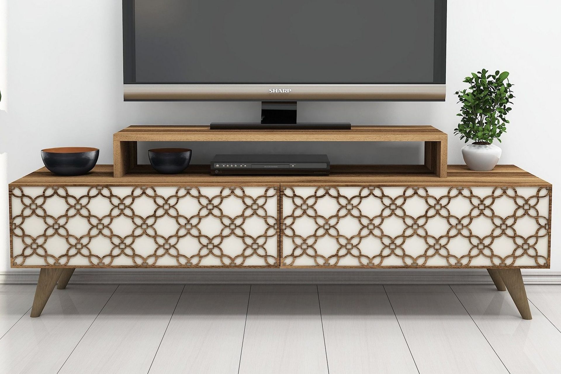 Hovdane TV-B&auml;nk 140 cm - Brun