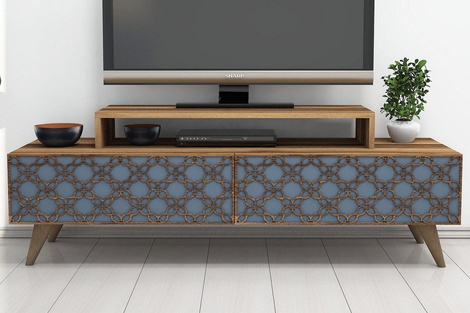 Hovdane TV-B&auml;nk 140 cm - Brun