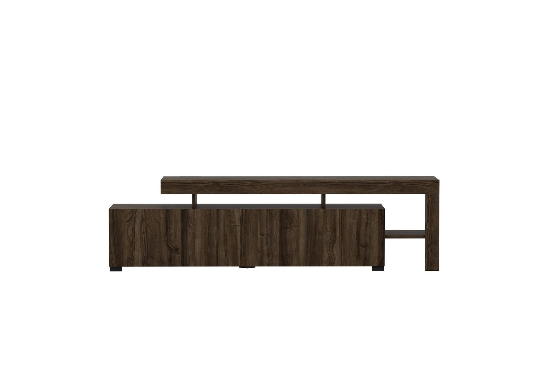 jurukovo tv-bänk 192x37 cm brun - hanah home