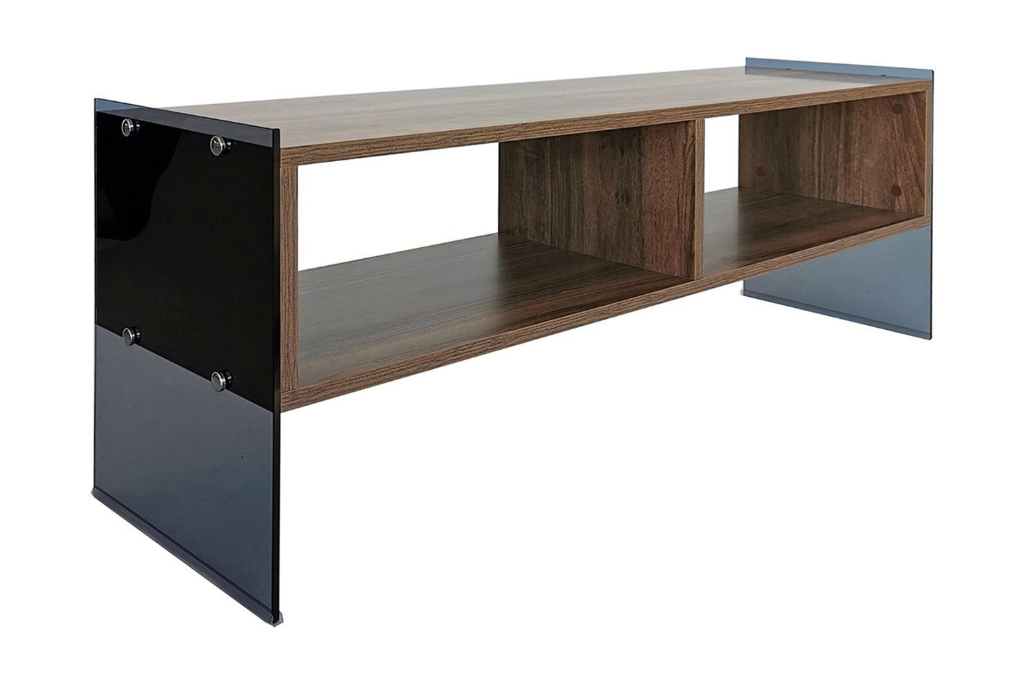 Lekkenne TV-b&auml;nk 122 cm - M&ouml;rkbrun