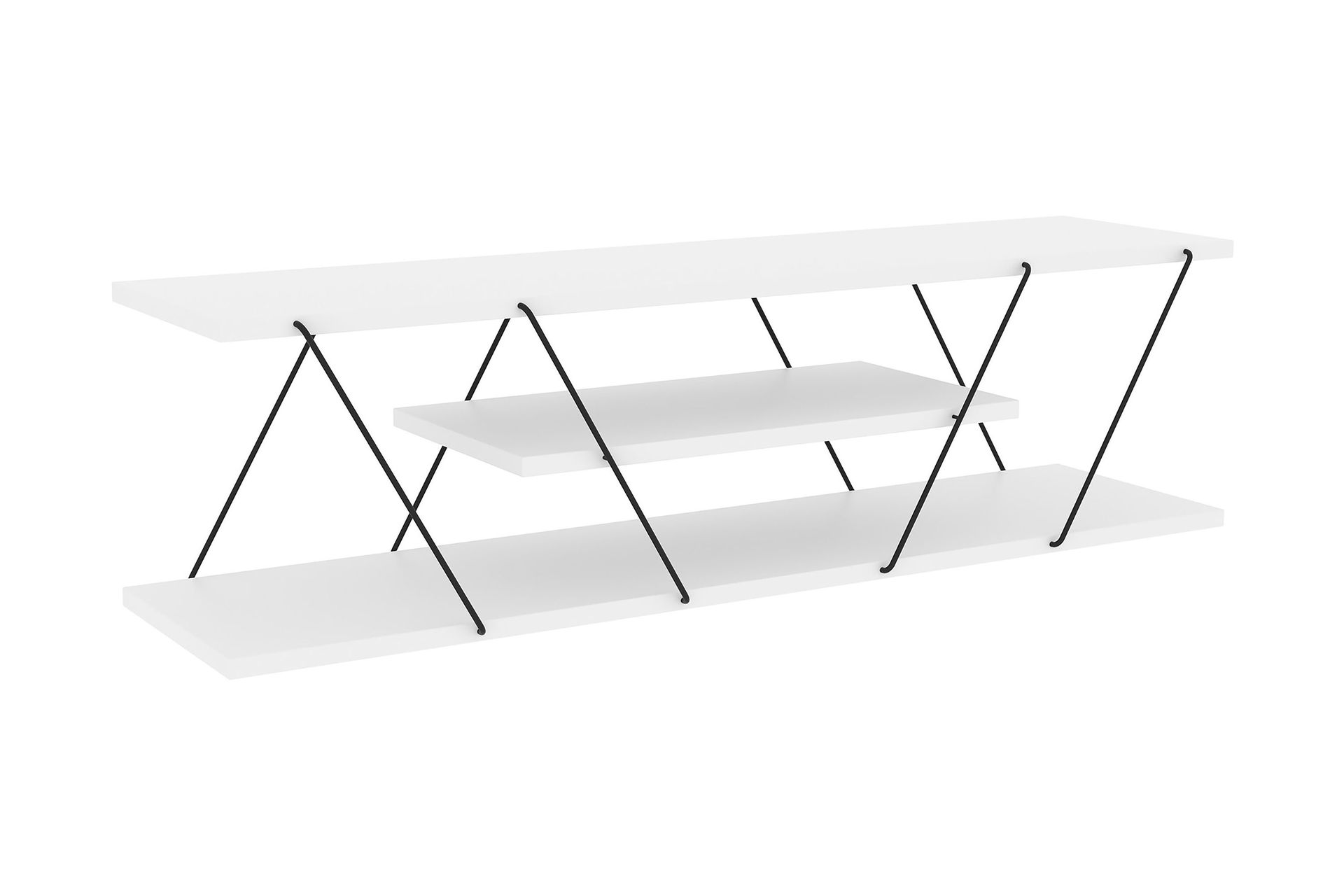 ljusfors tv-bänk 120 cm - vit