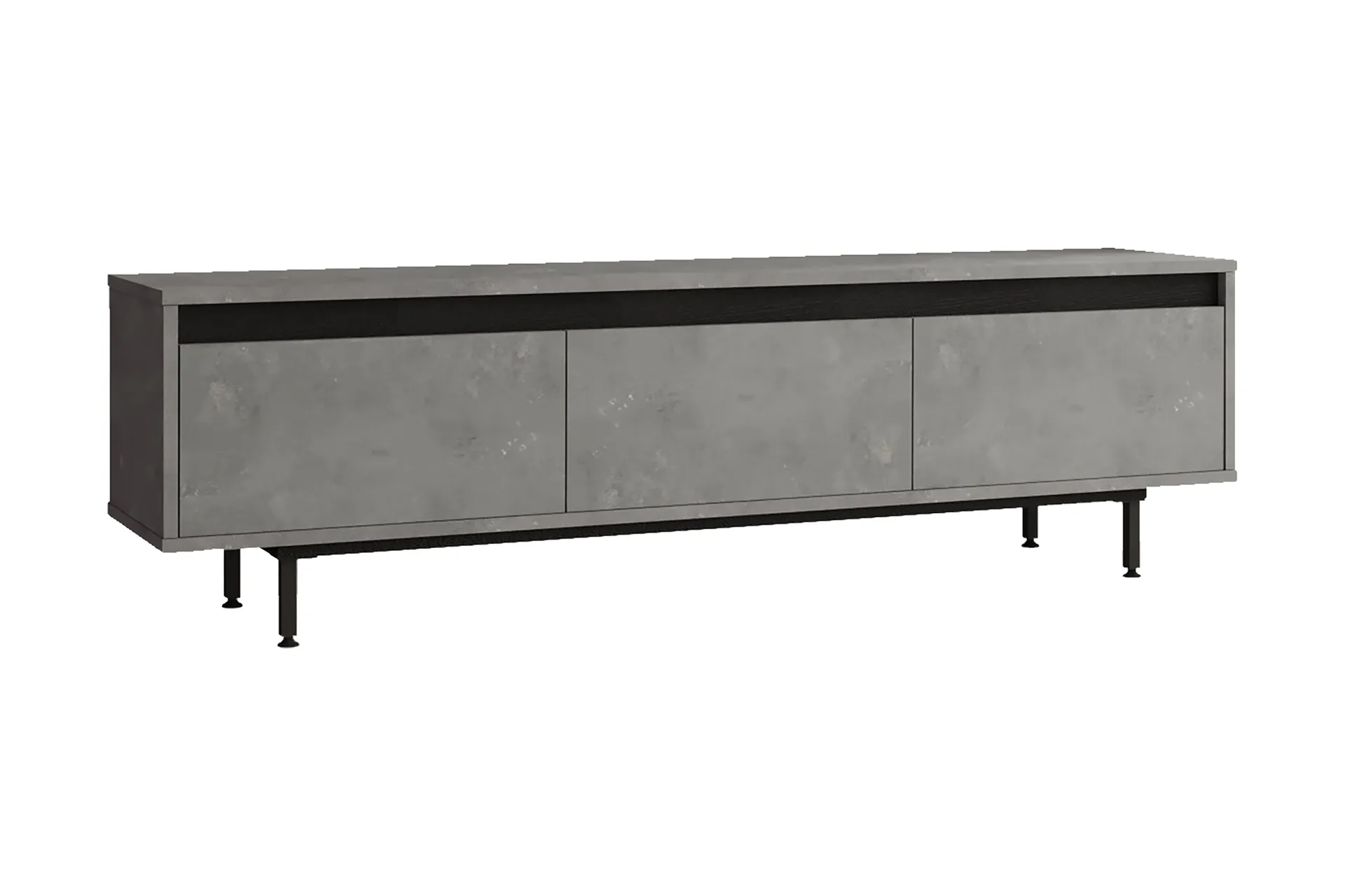 Lozyno Tv-b&auml;nk 160 cm - Silver/Svart